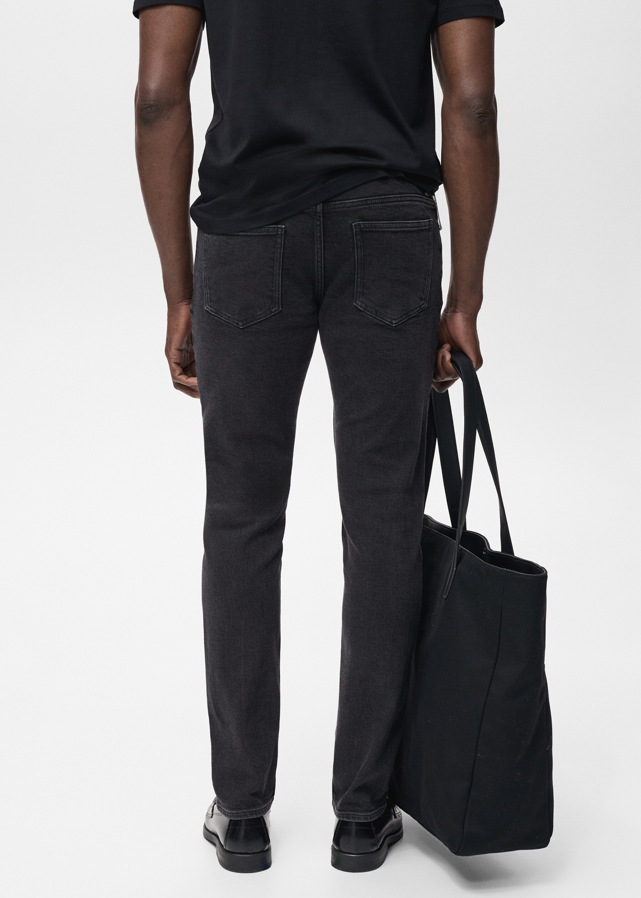 Slim fit black Jan jeans - Reverse of the article