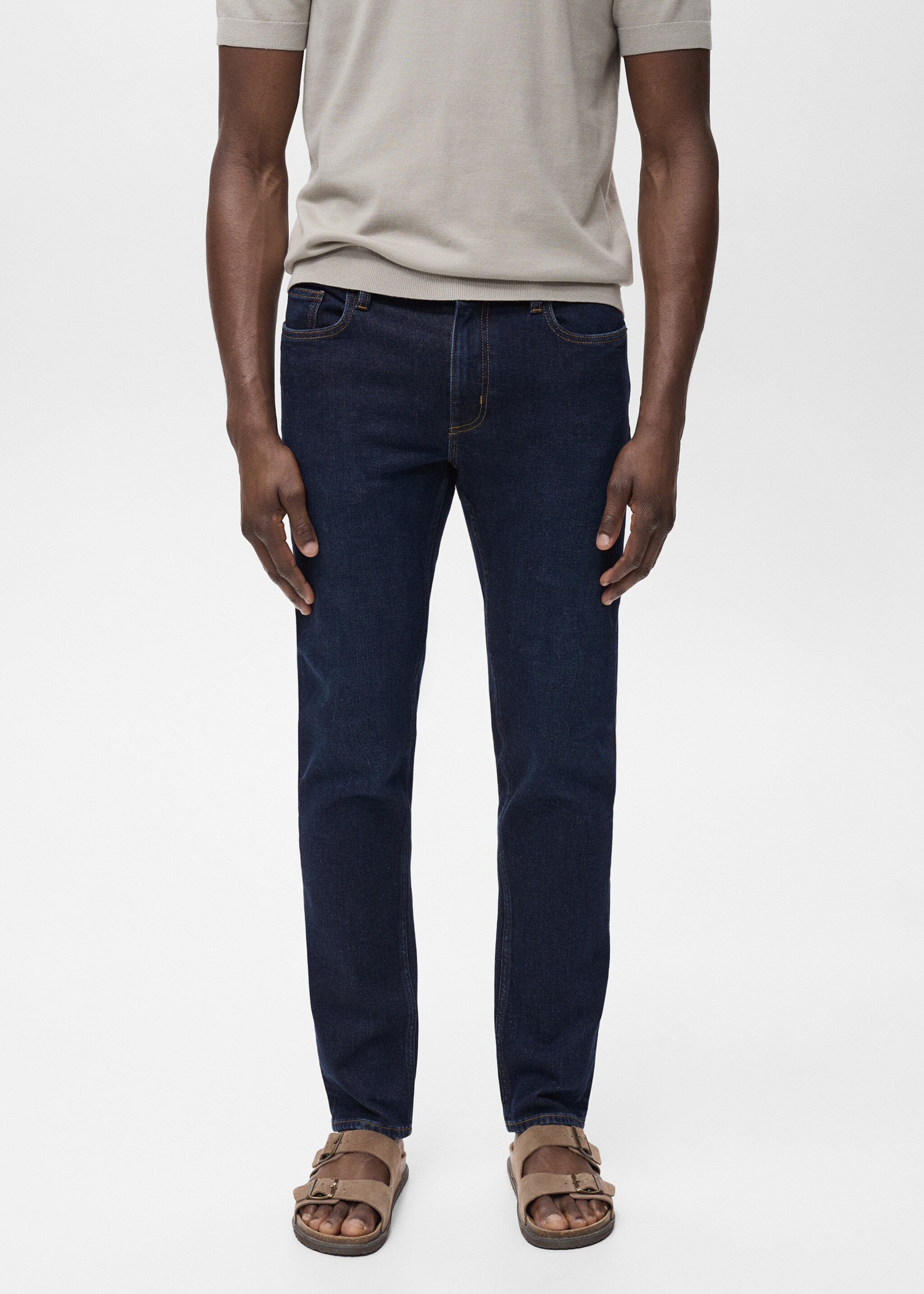 Jan slim-fit dark-wash jeans - Medium plane