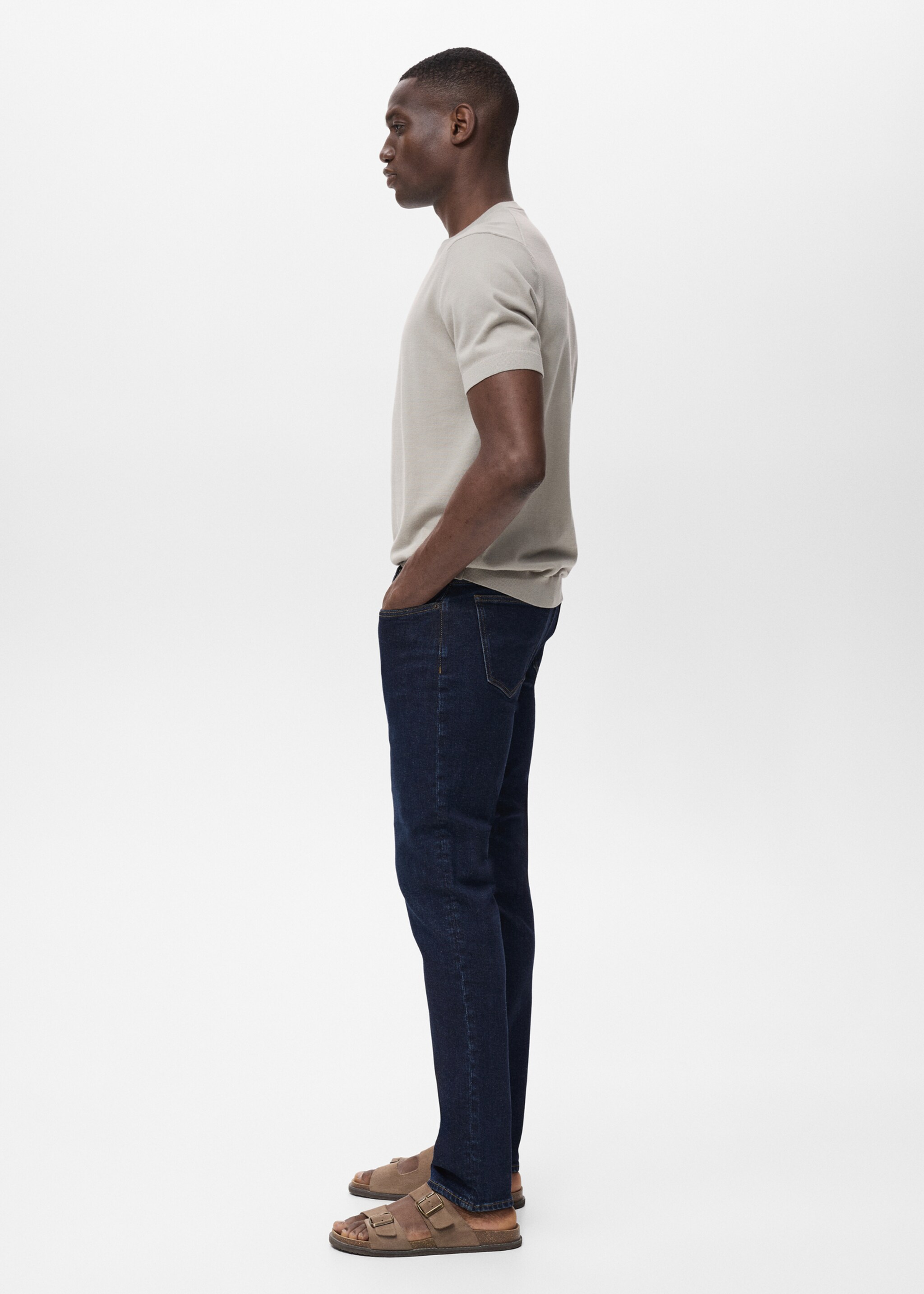 Jan slim-fit dark-wash jeans - Details of the article 2