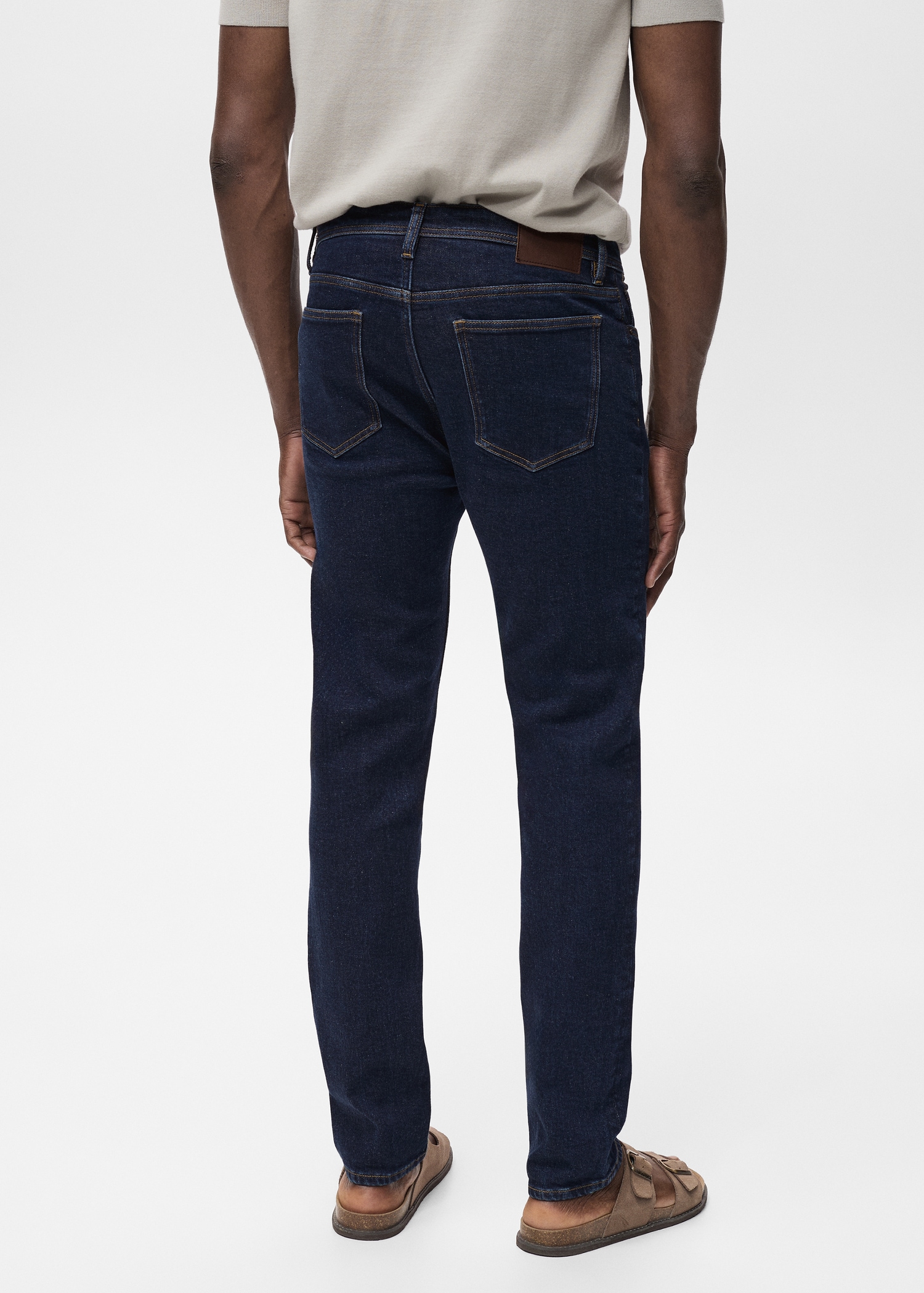 Jan slim-fit dark-wash jeans - Reverse of the article