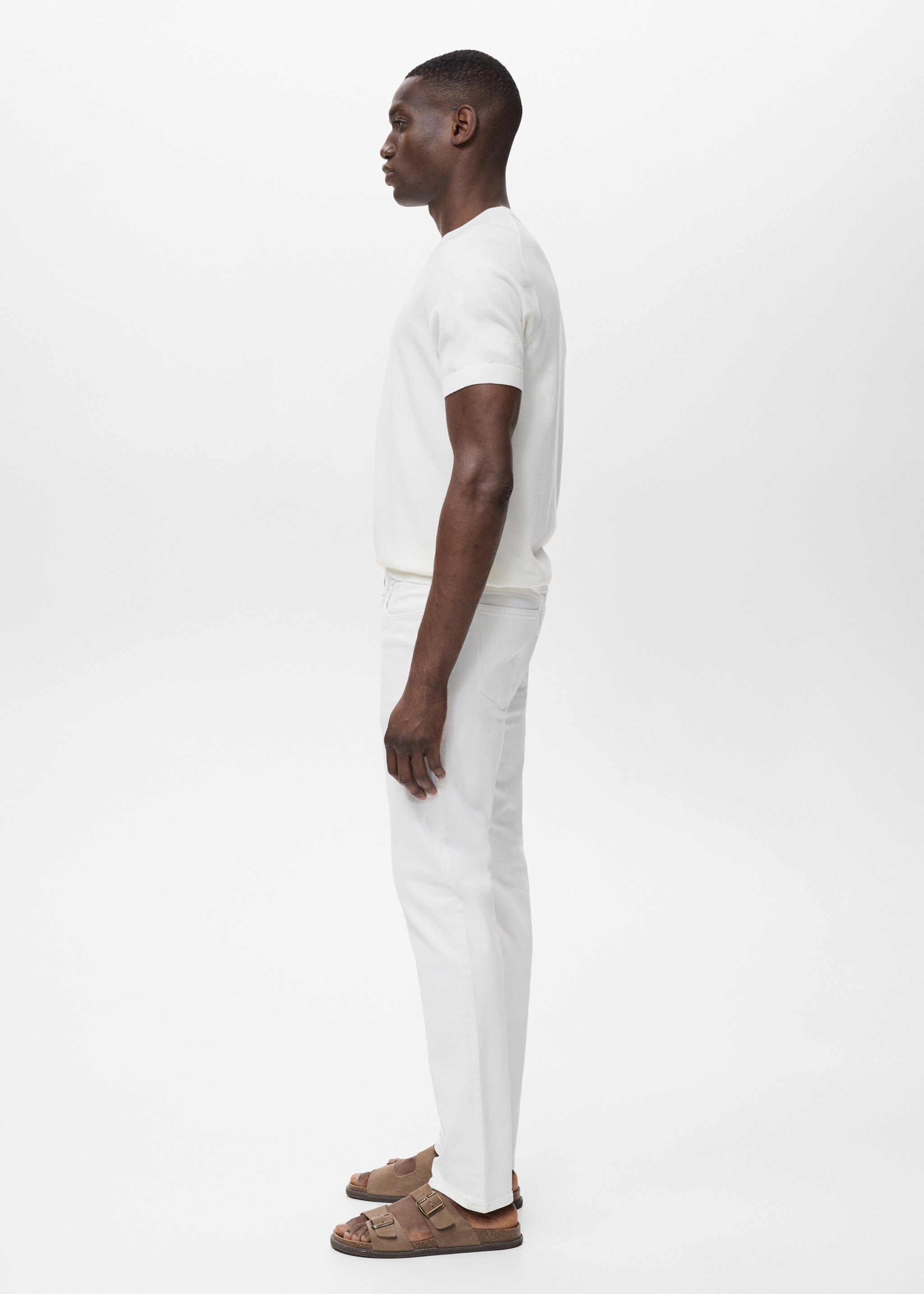 Slim fit white Jan jeans - Details of the article 2