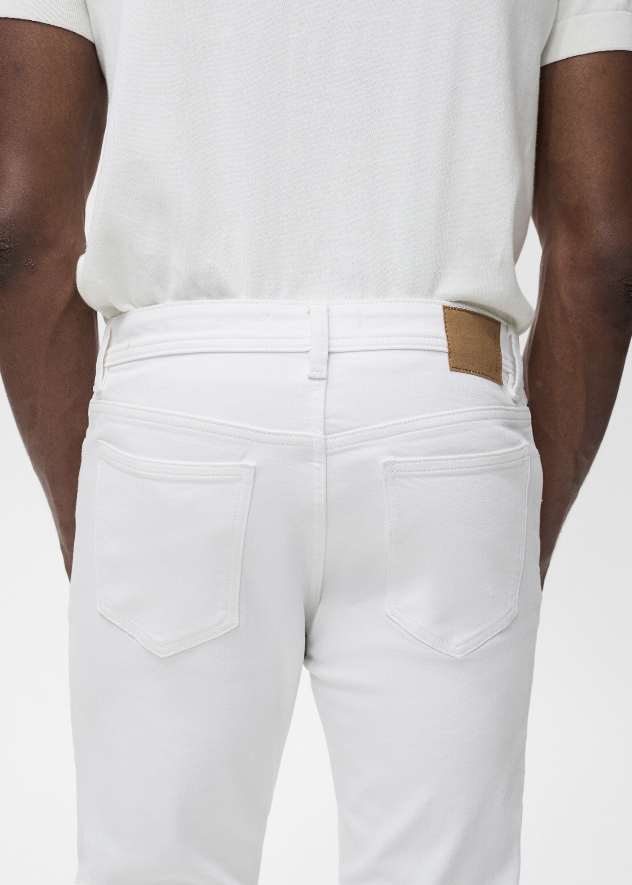 Slim fit white Jan jeans - Details of the article 6