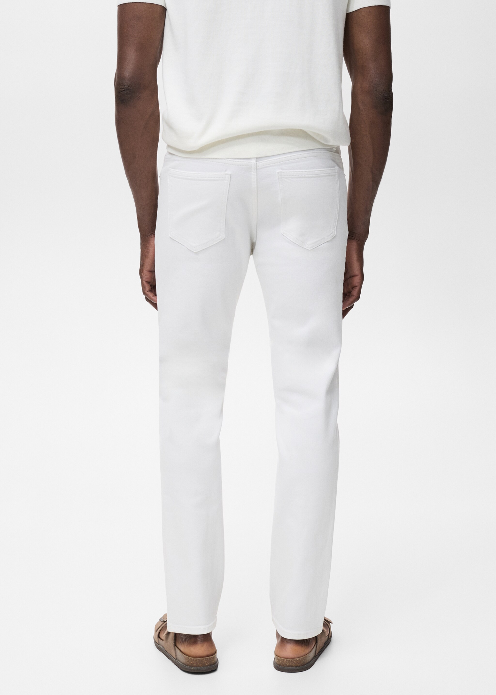 Slim fit white Jan jeans - Reverse of the article