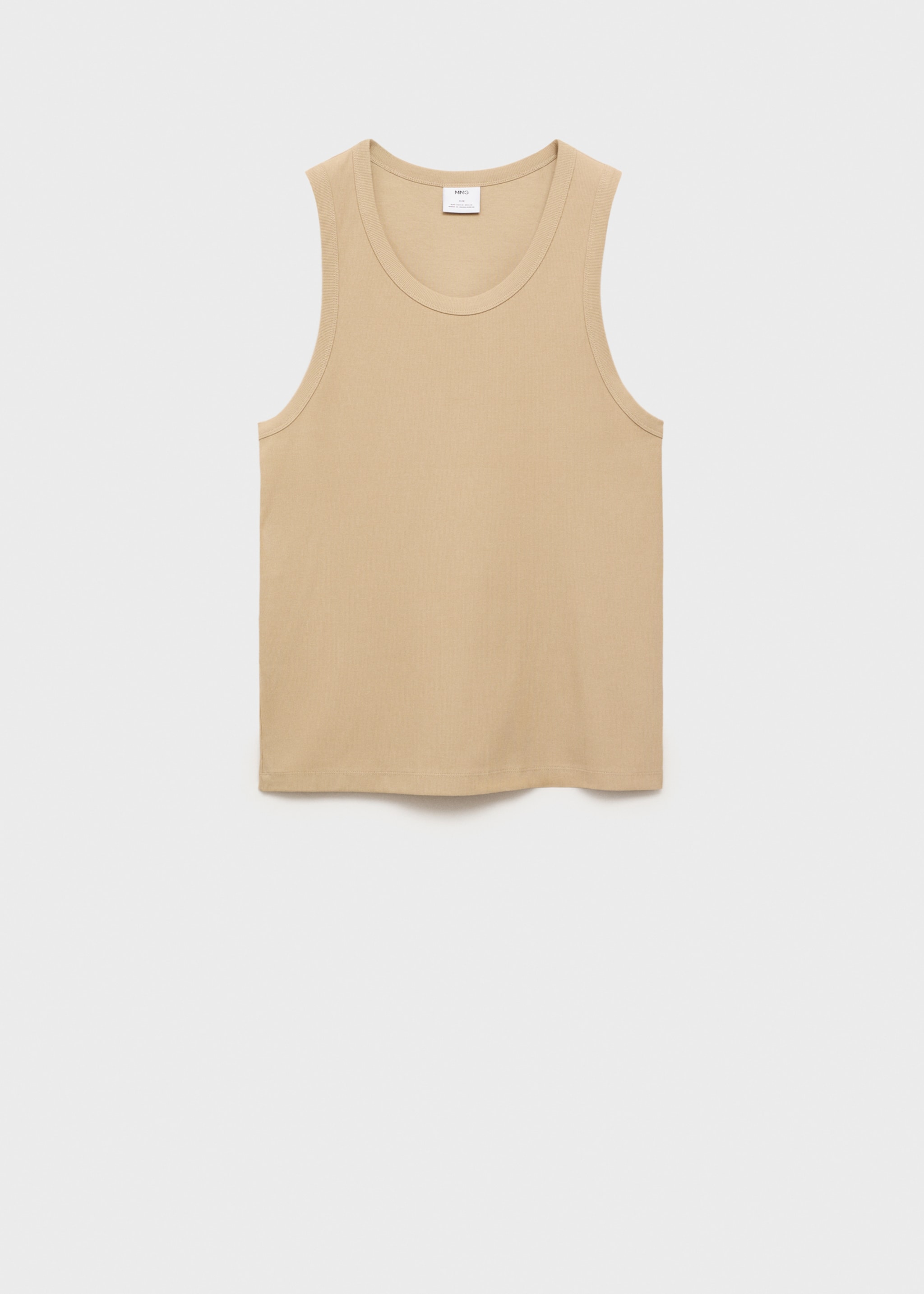 Camiseta tirantes canalé slim fit - Artículo sin modelo
