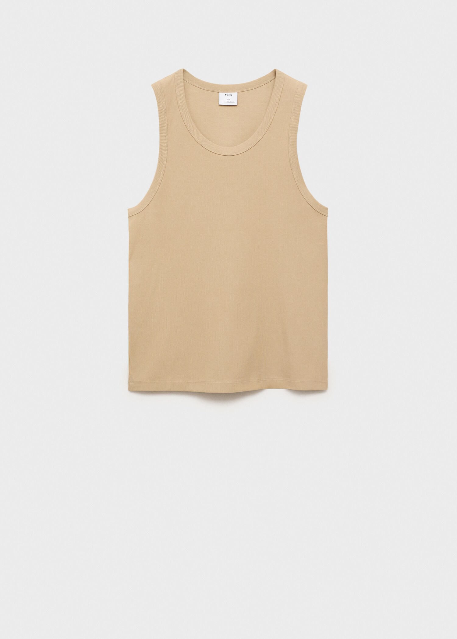 Camiseta tirantes canalé slim fit - Artículo sin modelo