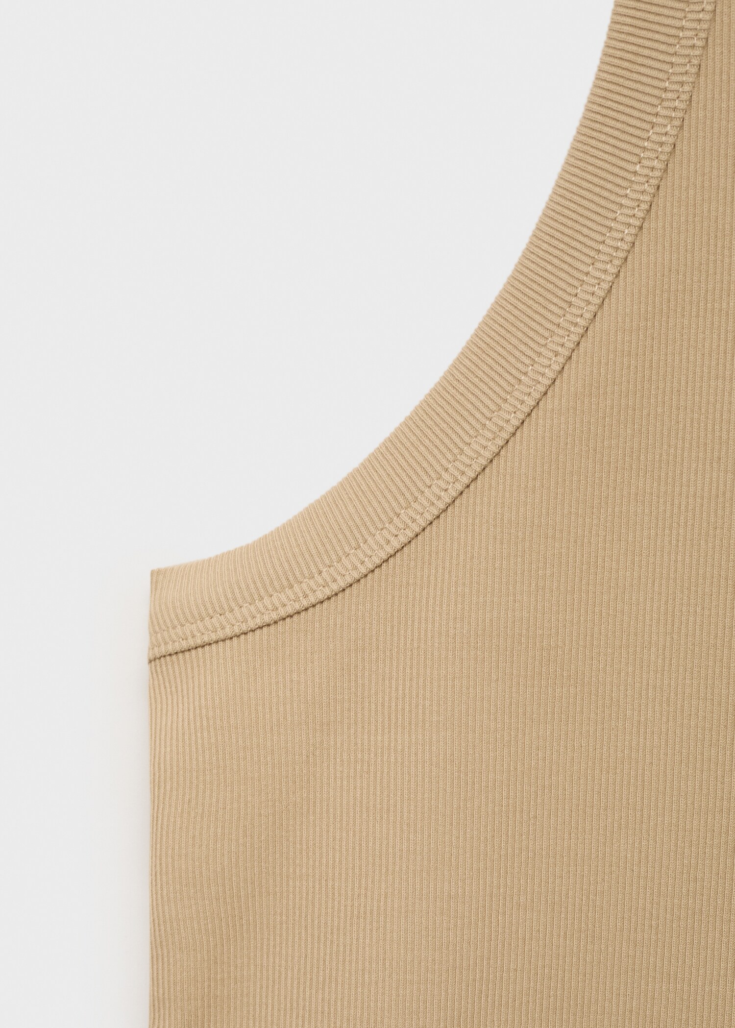Camiseta tirantes canalé slim fit - Detalle del artículo 0