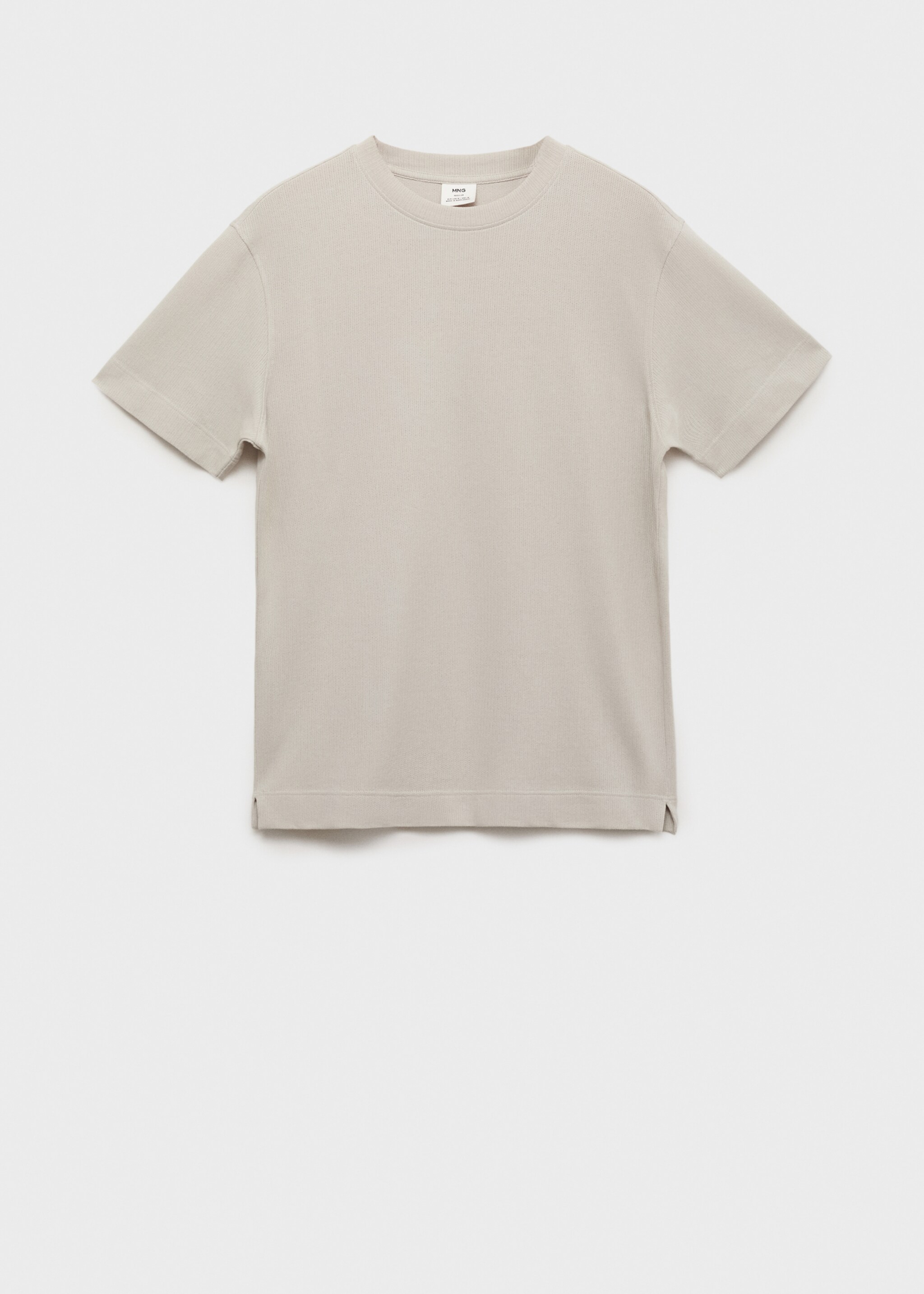 Cotton fine-knit t-shirt - Article without model