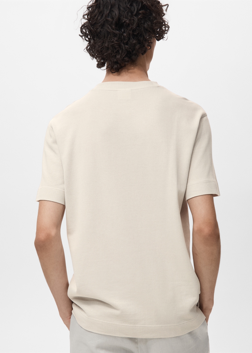 Cotton fine-knit t-shirt
