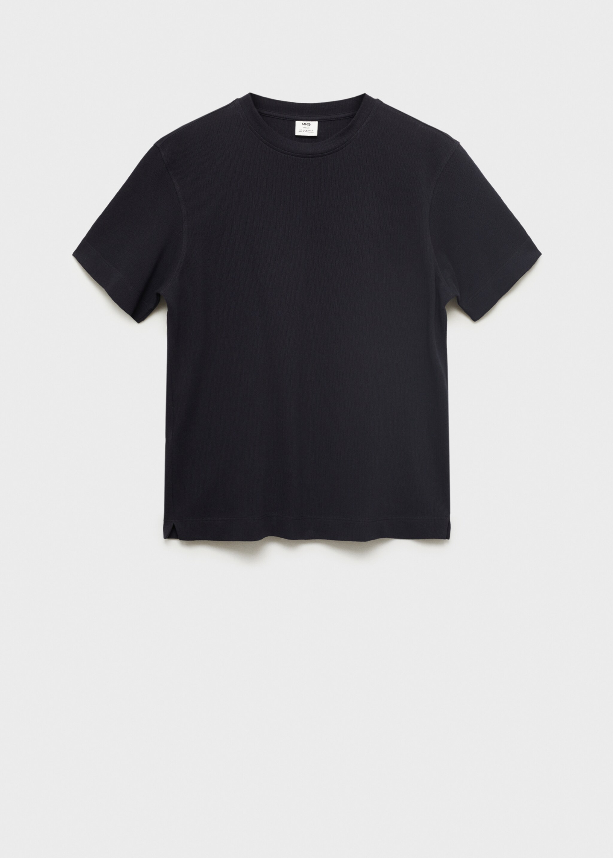 Cotton fine-knit t-shirt - Article without model