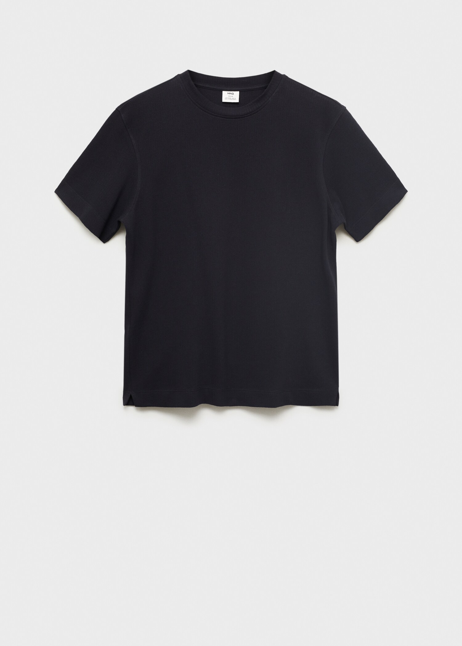 Cotton fine-knit t-shirt - Article without model