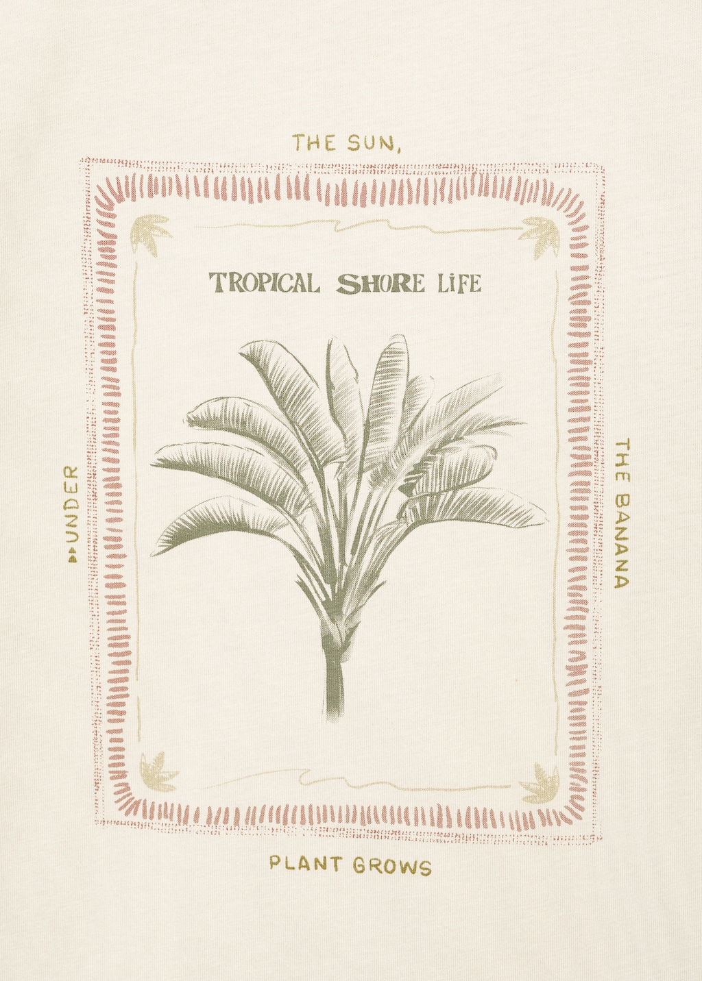 Tropical print T-shirt