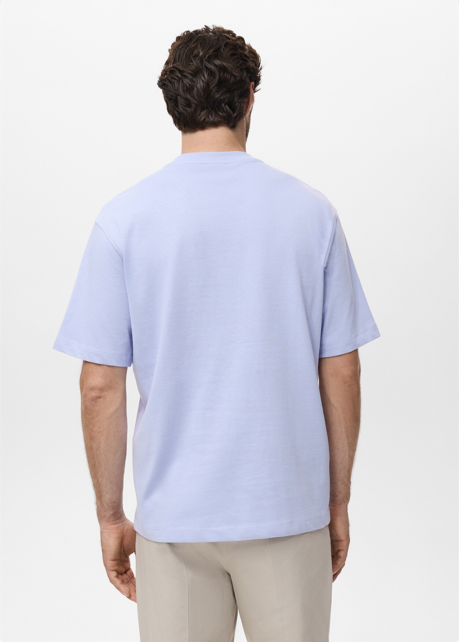 100% cotton relaxed-fit t-shirt - Reverse of the article