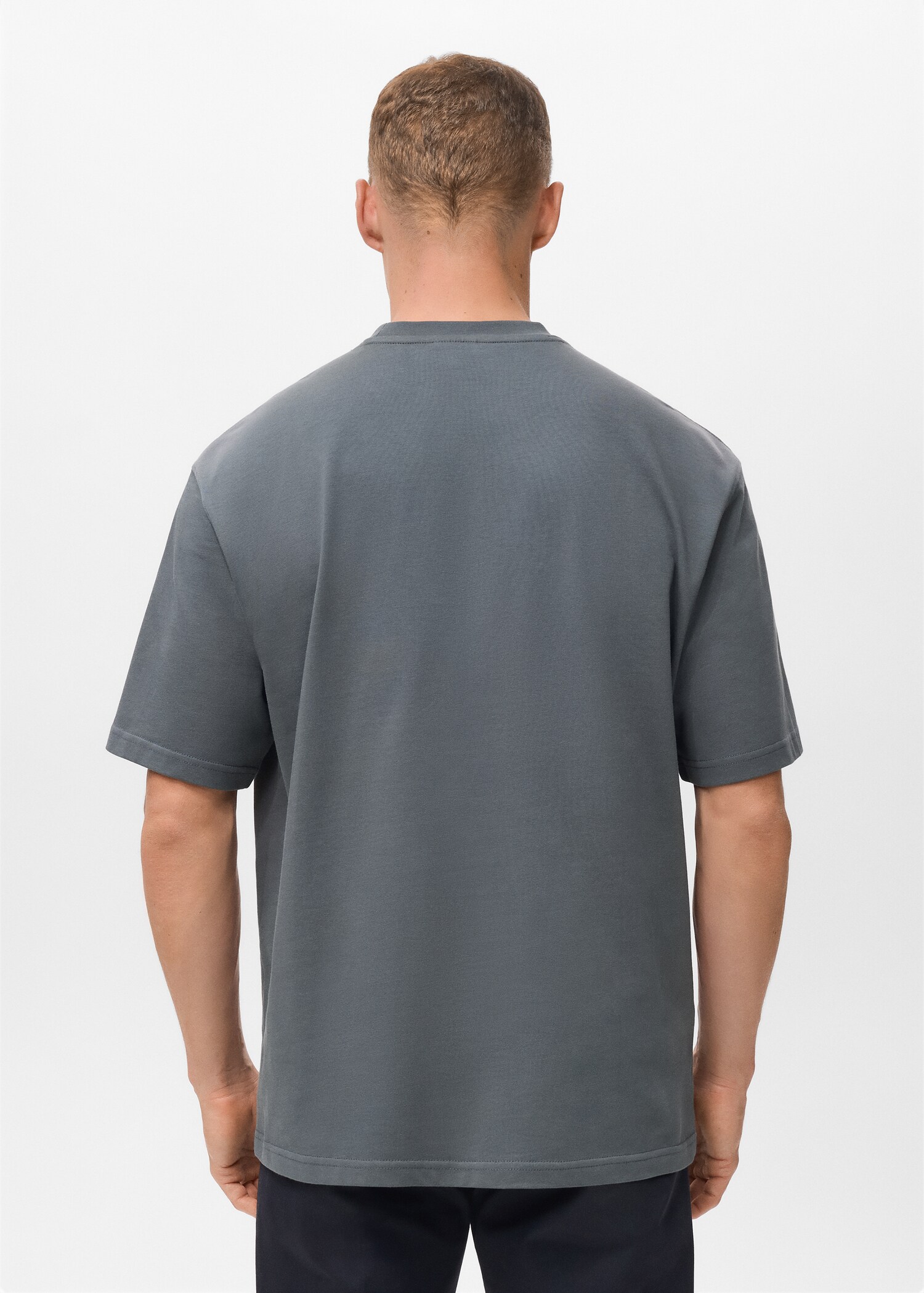 Relaxed Fit-T-Shirt aus 100 % Baumwolle - Rückseite des Artikels