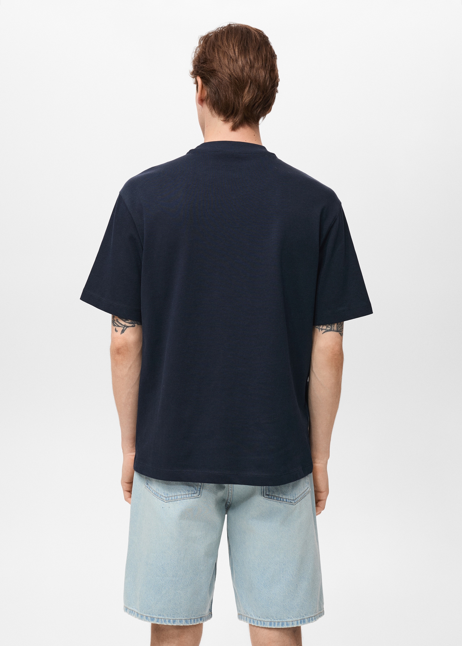 100% cotton relaxed-fit t-shirt - Reverse of the article