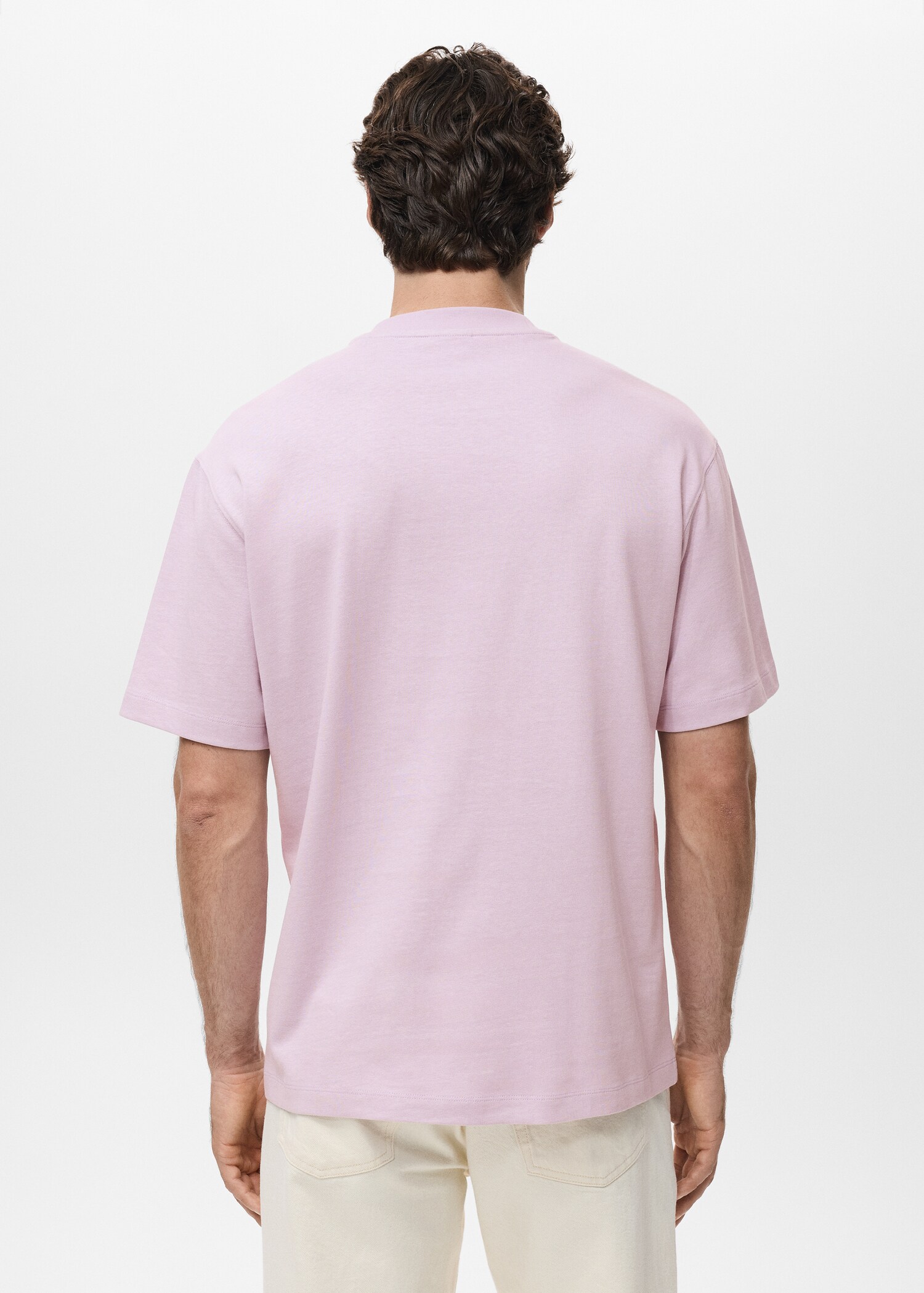 100% cotton relaxed-fit t-shirt - Reverse of the article