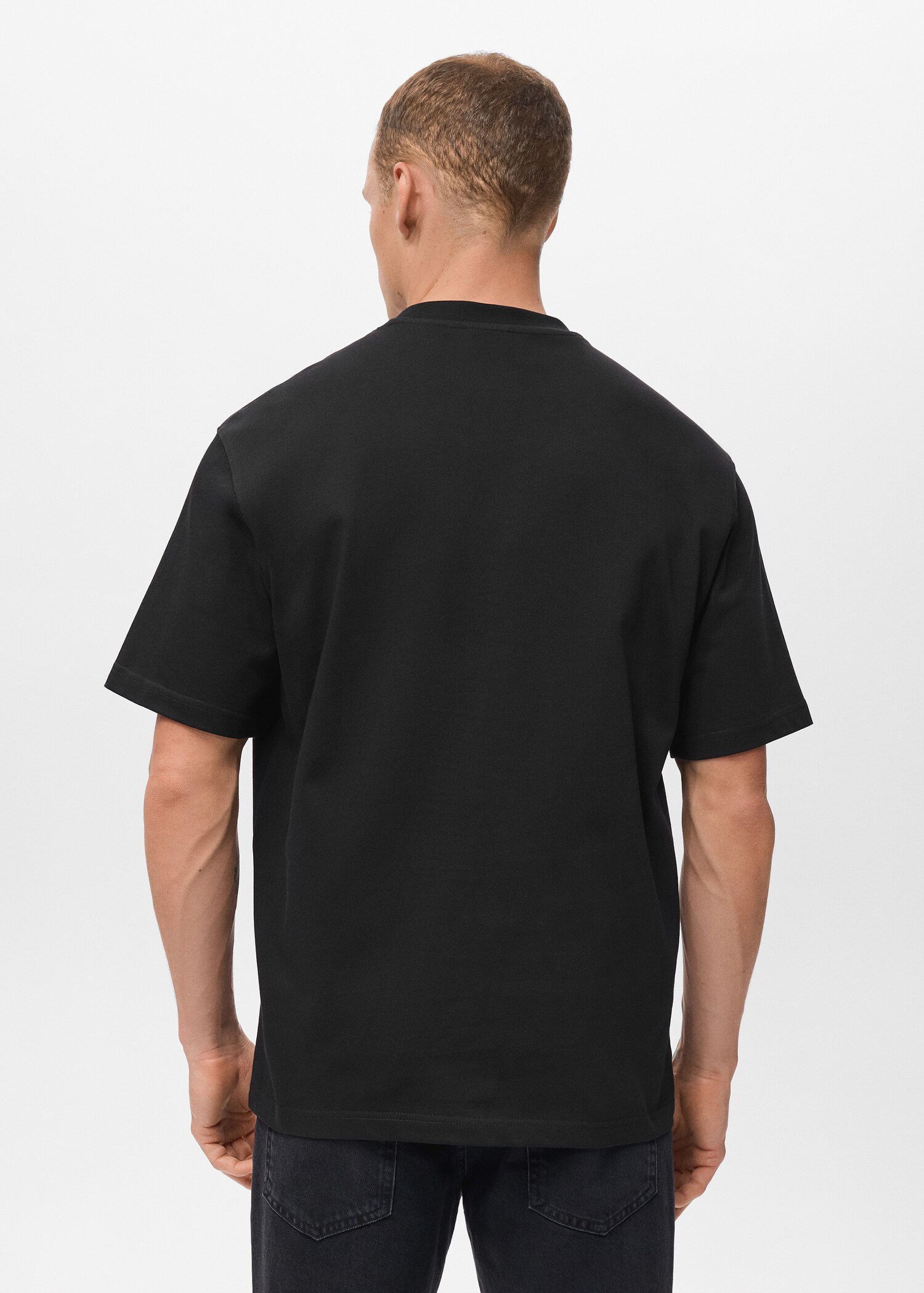 Relaxed Fit-T-Shirt aus 100 % Baumwolle - Rückseite des Artikels