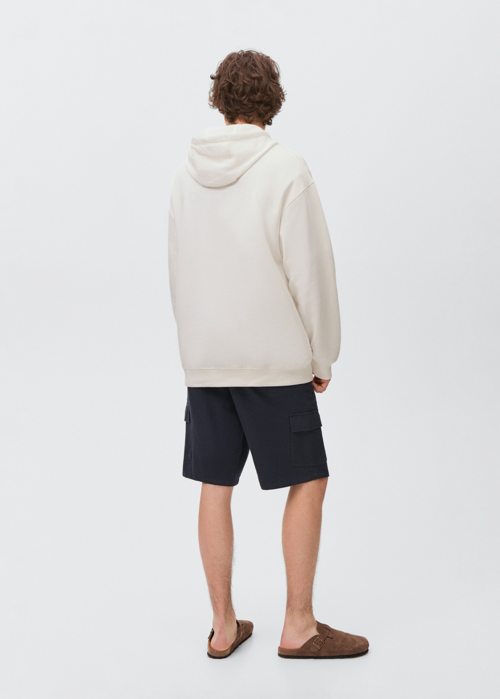 Baumwoll-Hoodie - Rückseite des Artikels