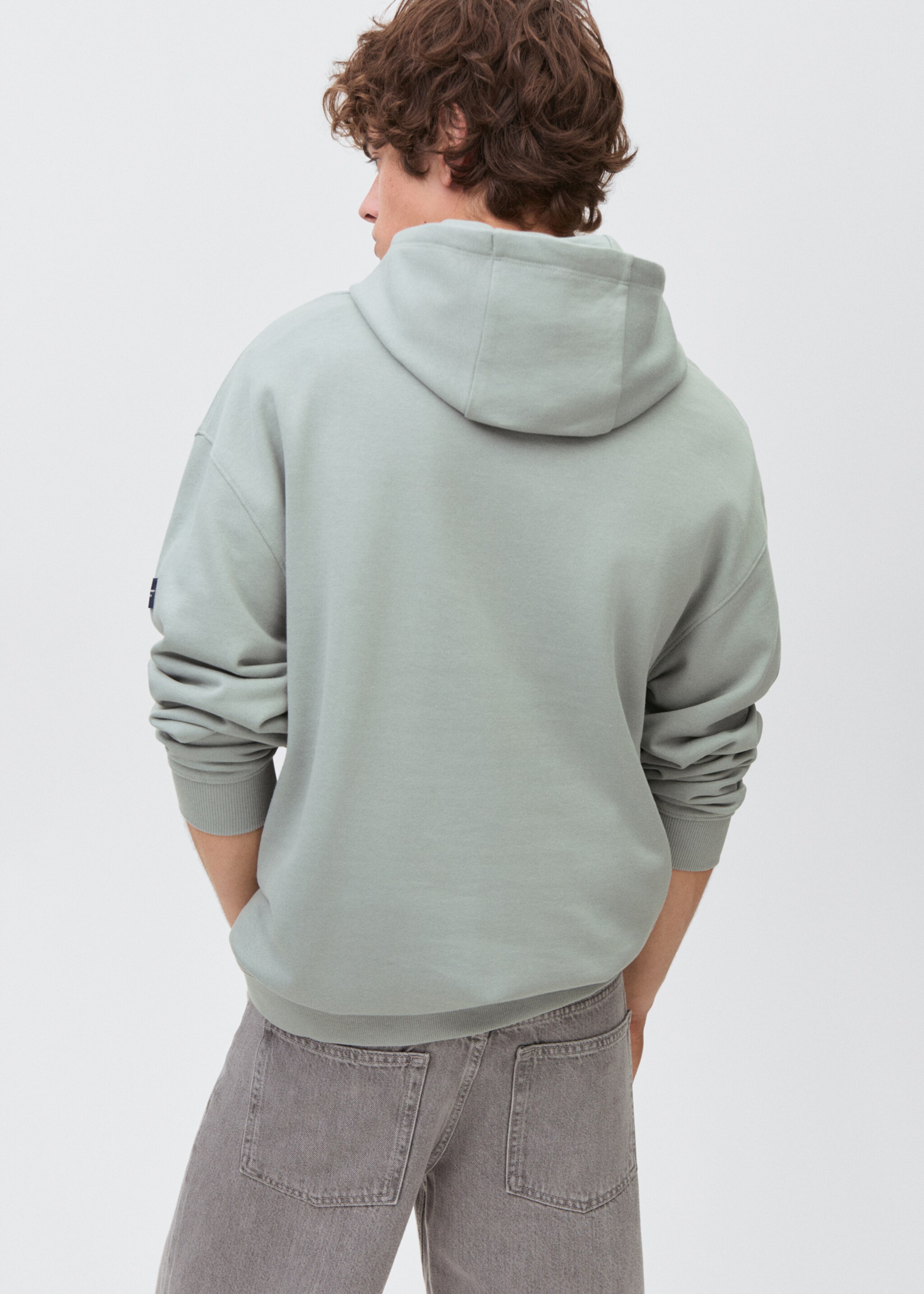 Baumwoll-Hoodie - Rückseite des Artikels