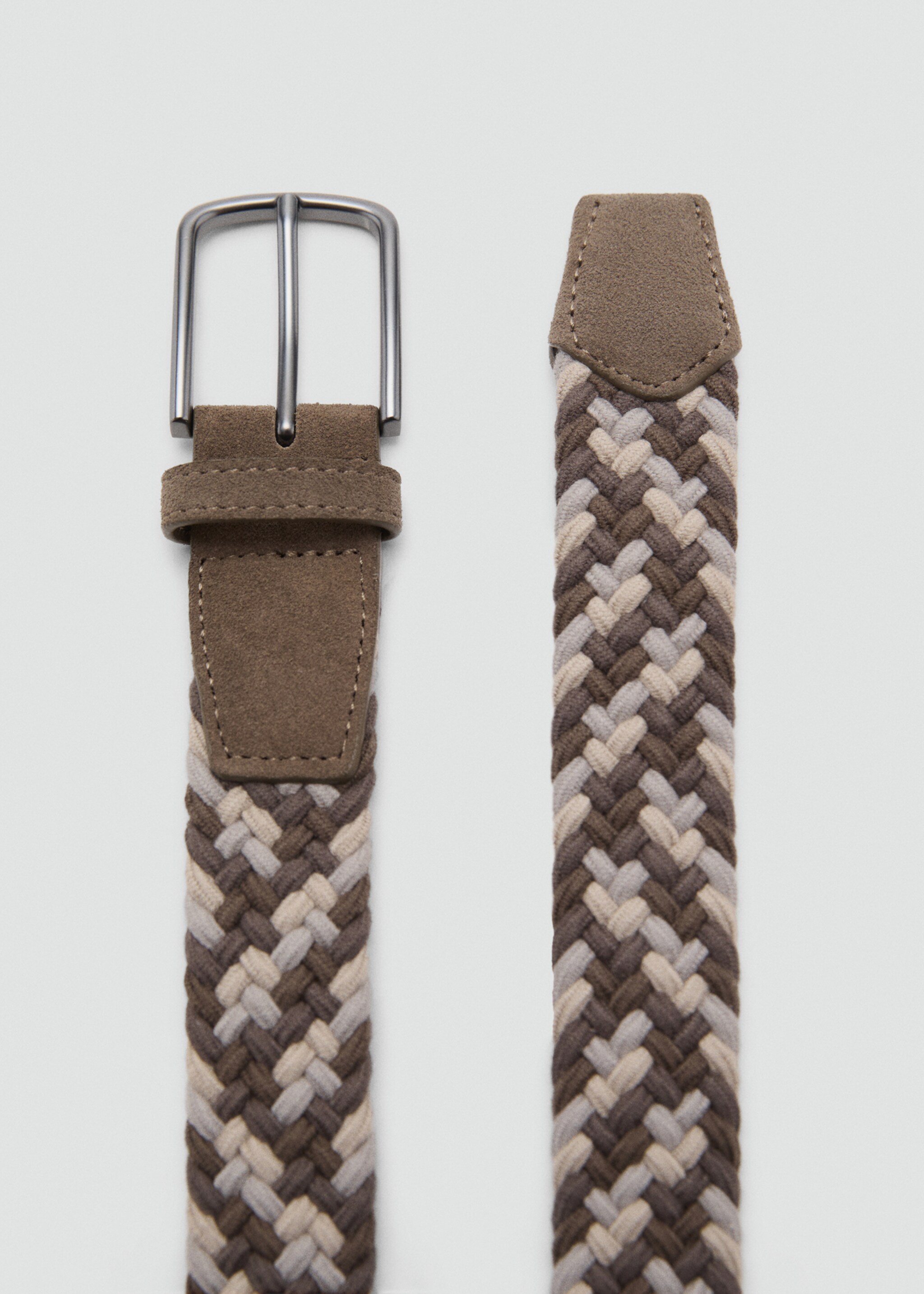 Braided elastic coloured belt - Medium plane