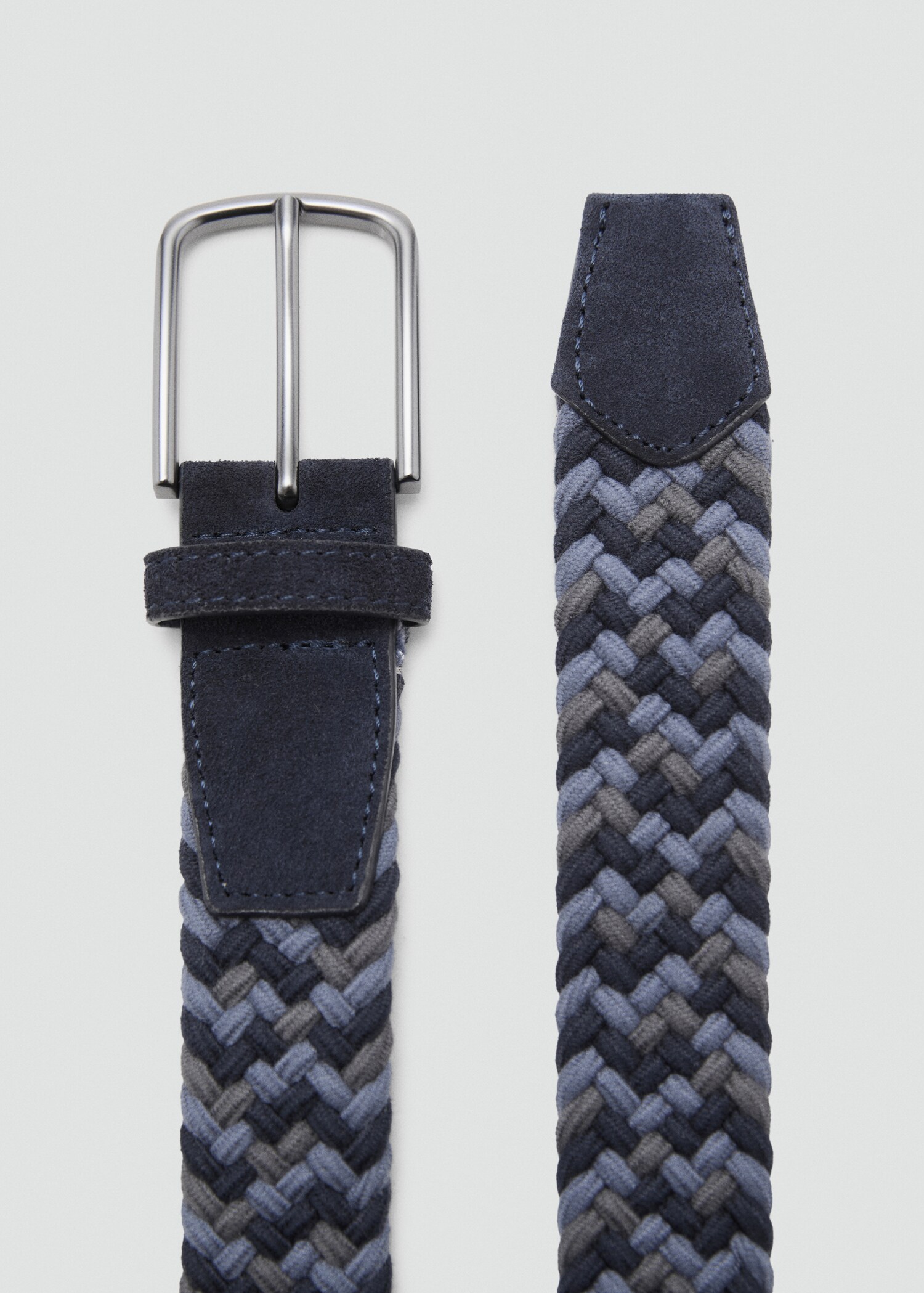Braided elastic coloured belt - Medium plane