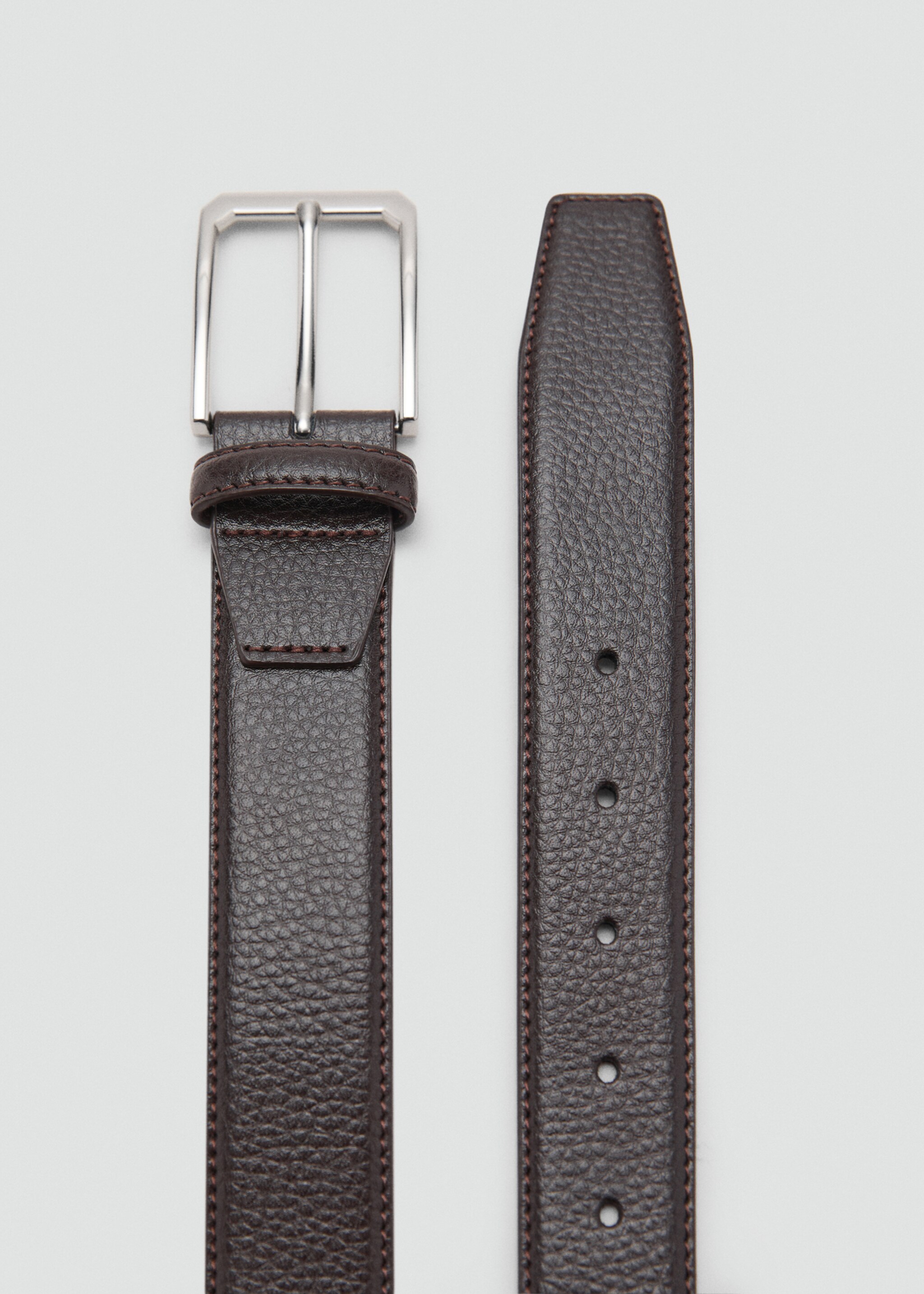 Ceinture 100 % cuir grainé - Plan moyen