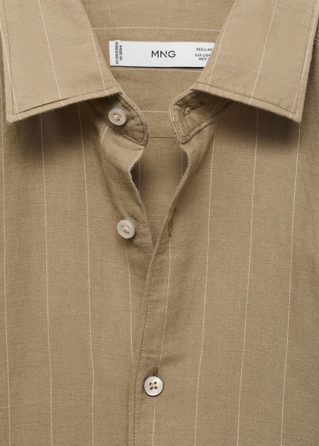Linen pinstripe shirt