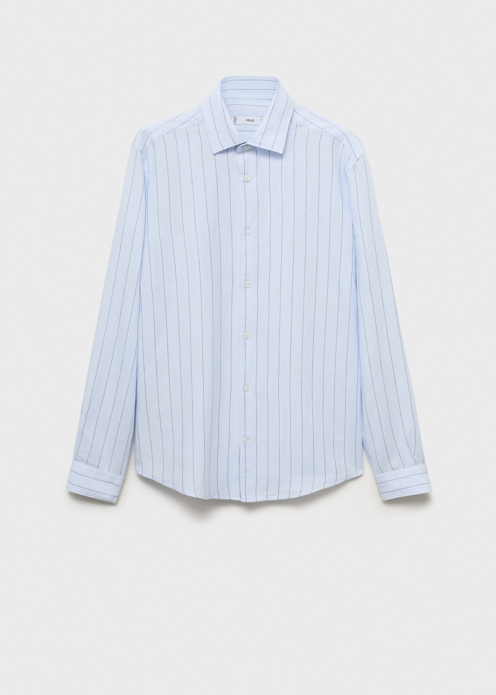 Linen pinstripe shirt - Article without model