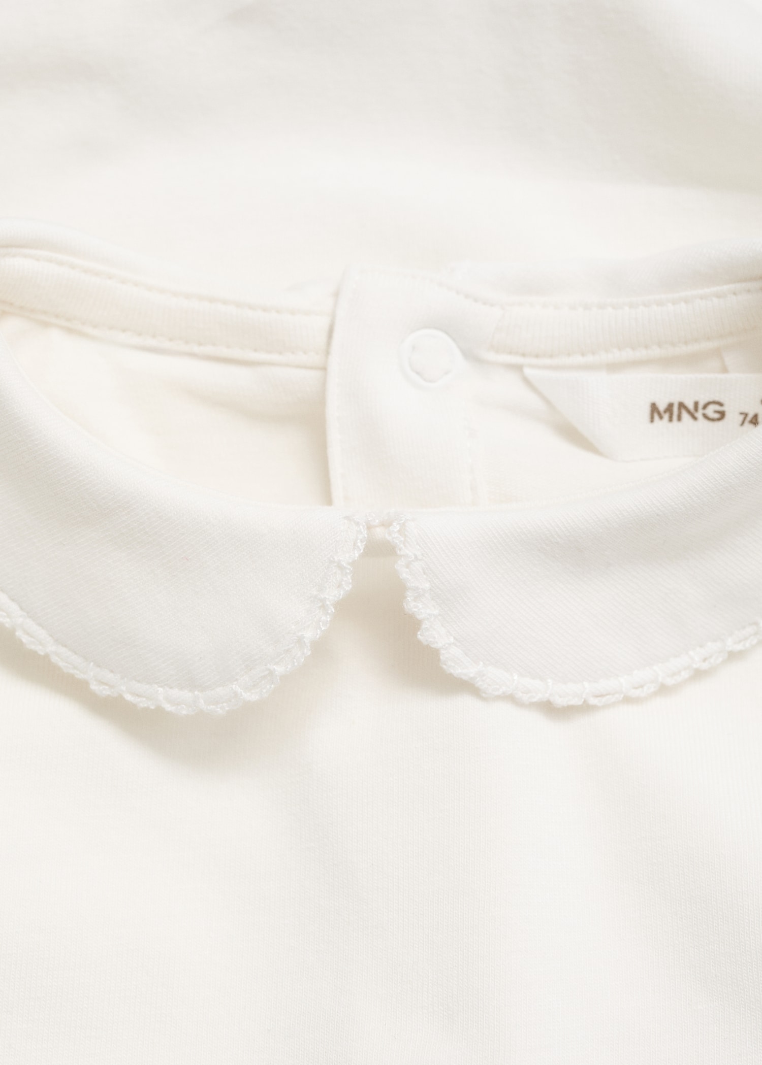 Cotton bodysuit with Peter Pan collar - Details of the article 8