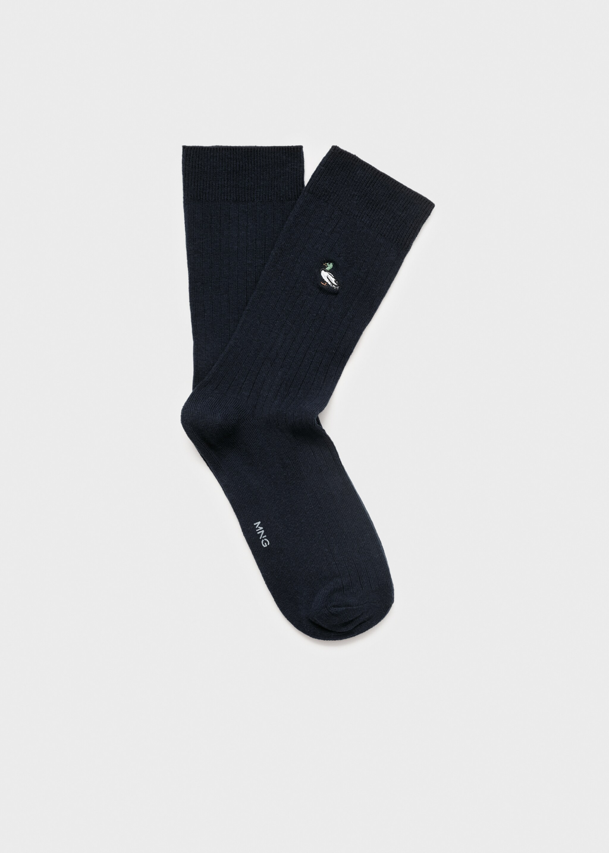 Embroidered cotton socks - Article without model