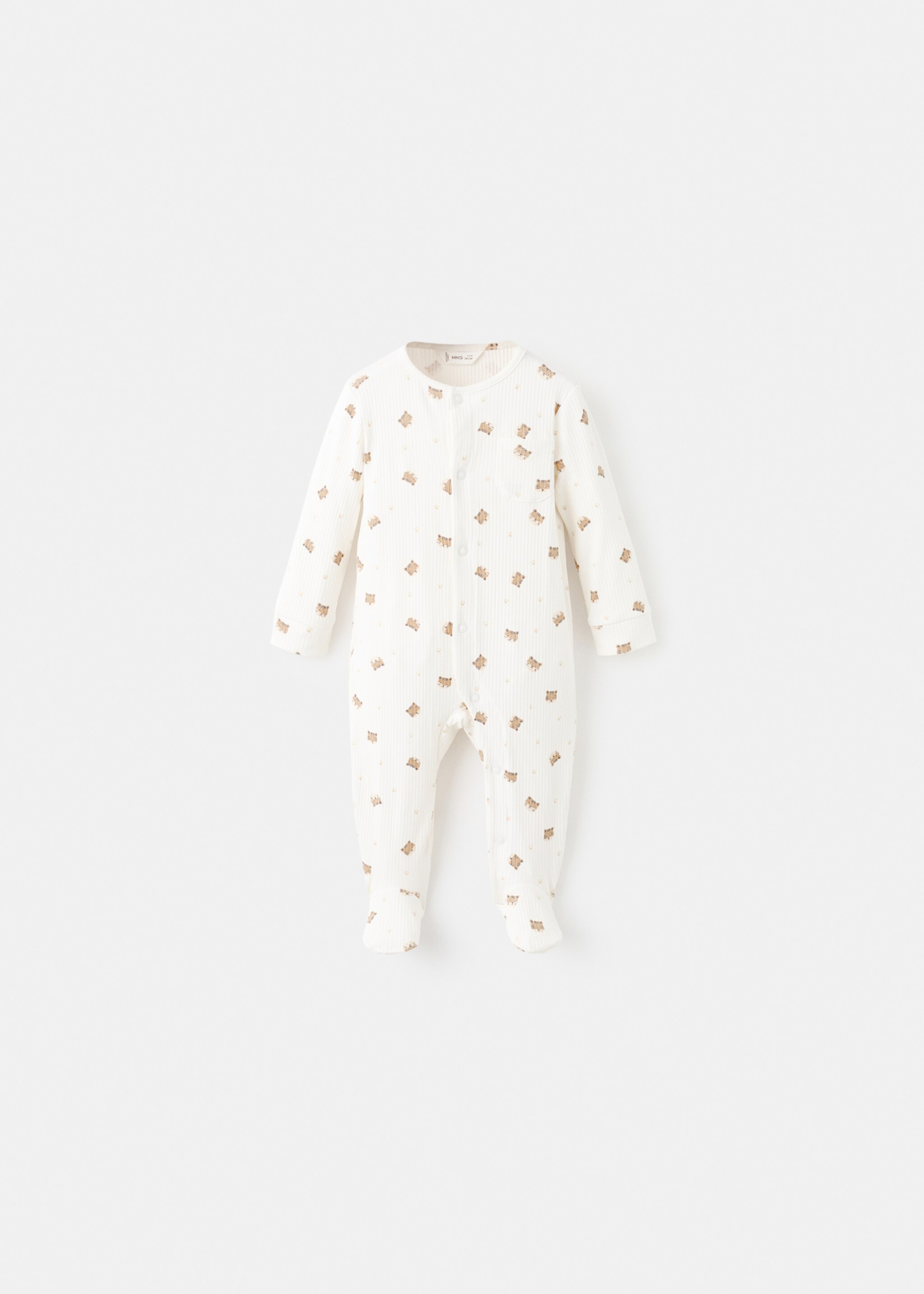 Onesie pyjama cat - Article without model, Sand. Ref: 17011260-00.