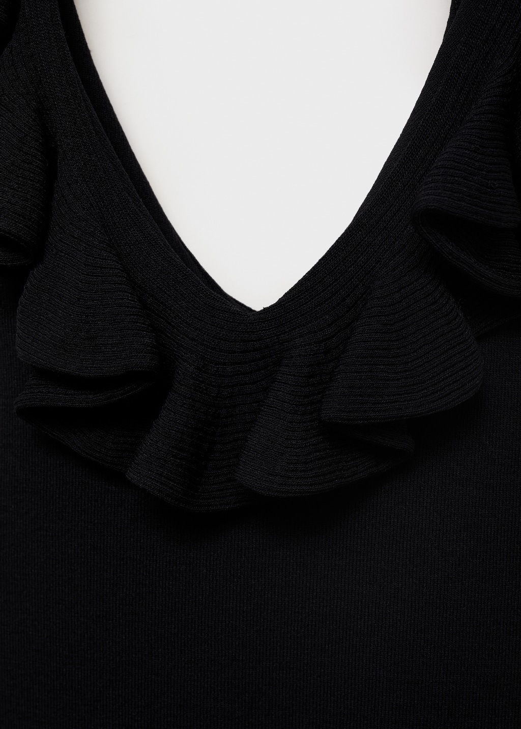 トップス FRILL V NECK KNIT TOPS FRILL V NECK KNIT TOPS