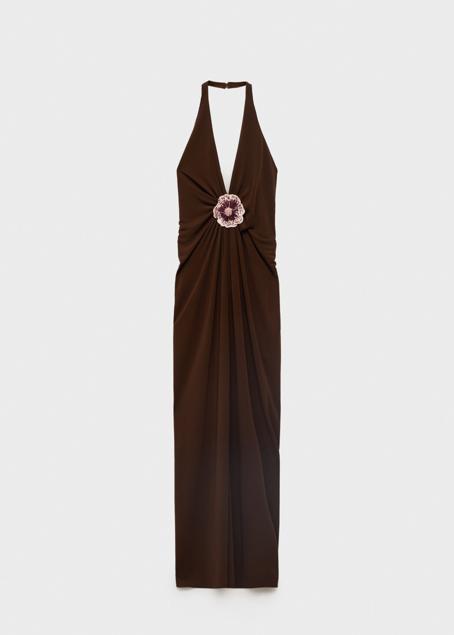 Halter dress with flower detail - Article without model