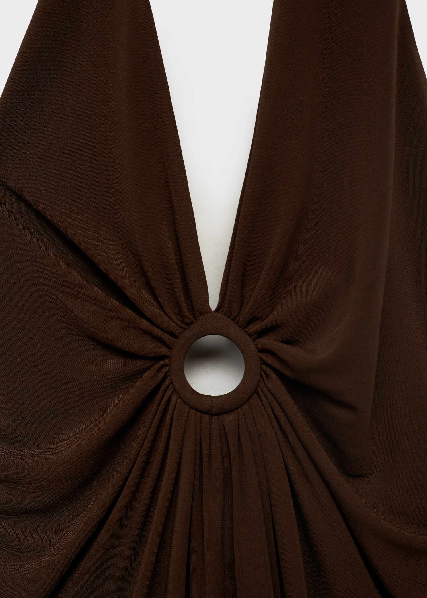 Halter dress with flower detail - Details of the article 0