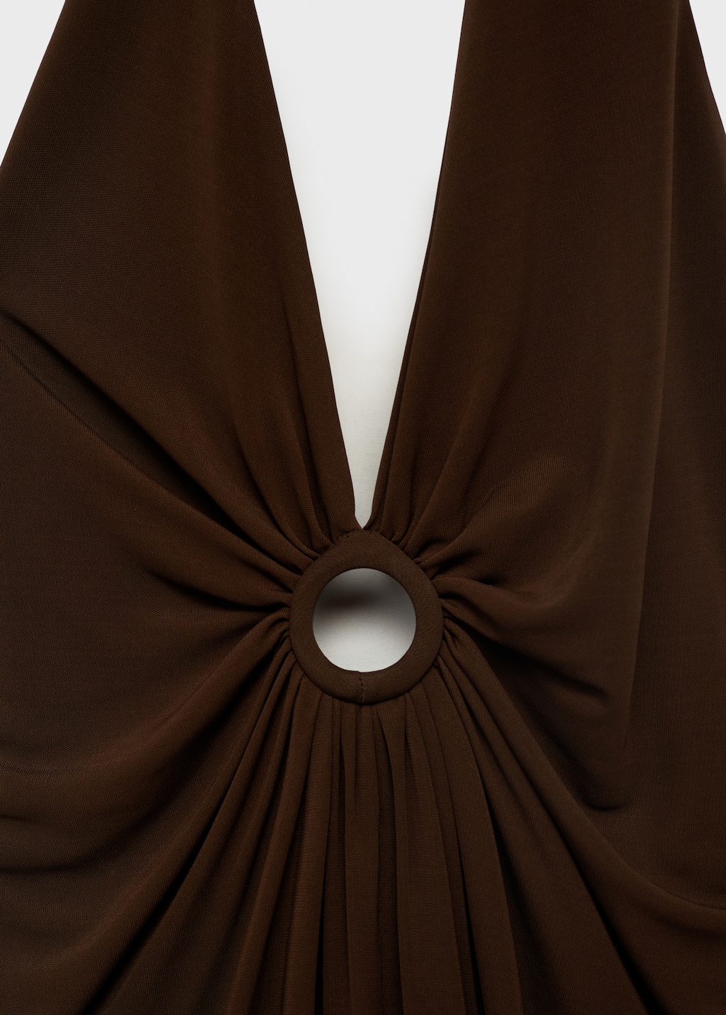 Halter dress with flower detail