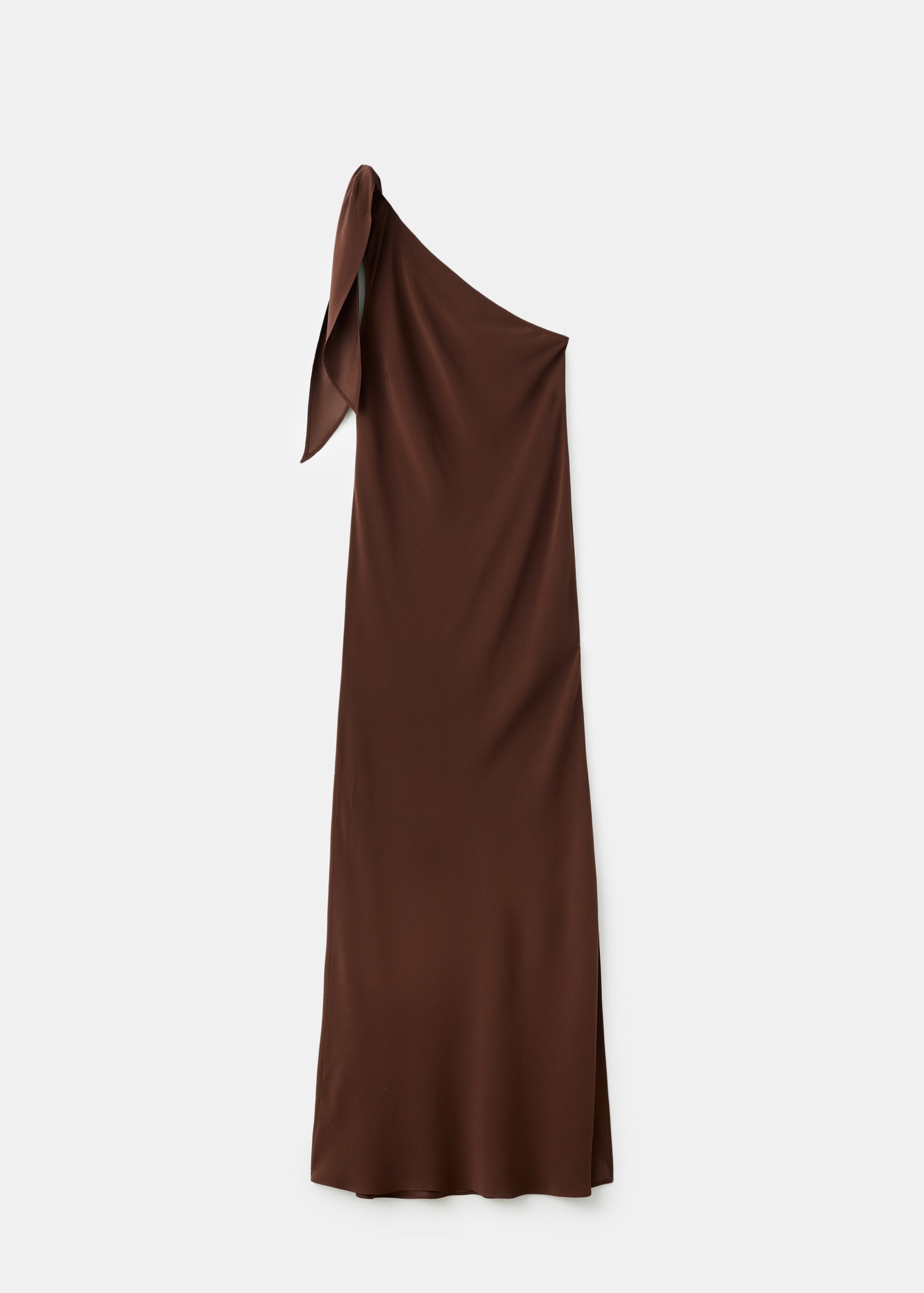 mango satin dress with knot Satin dress with knot