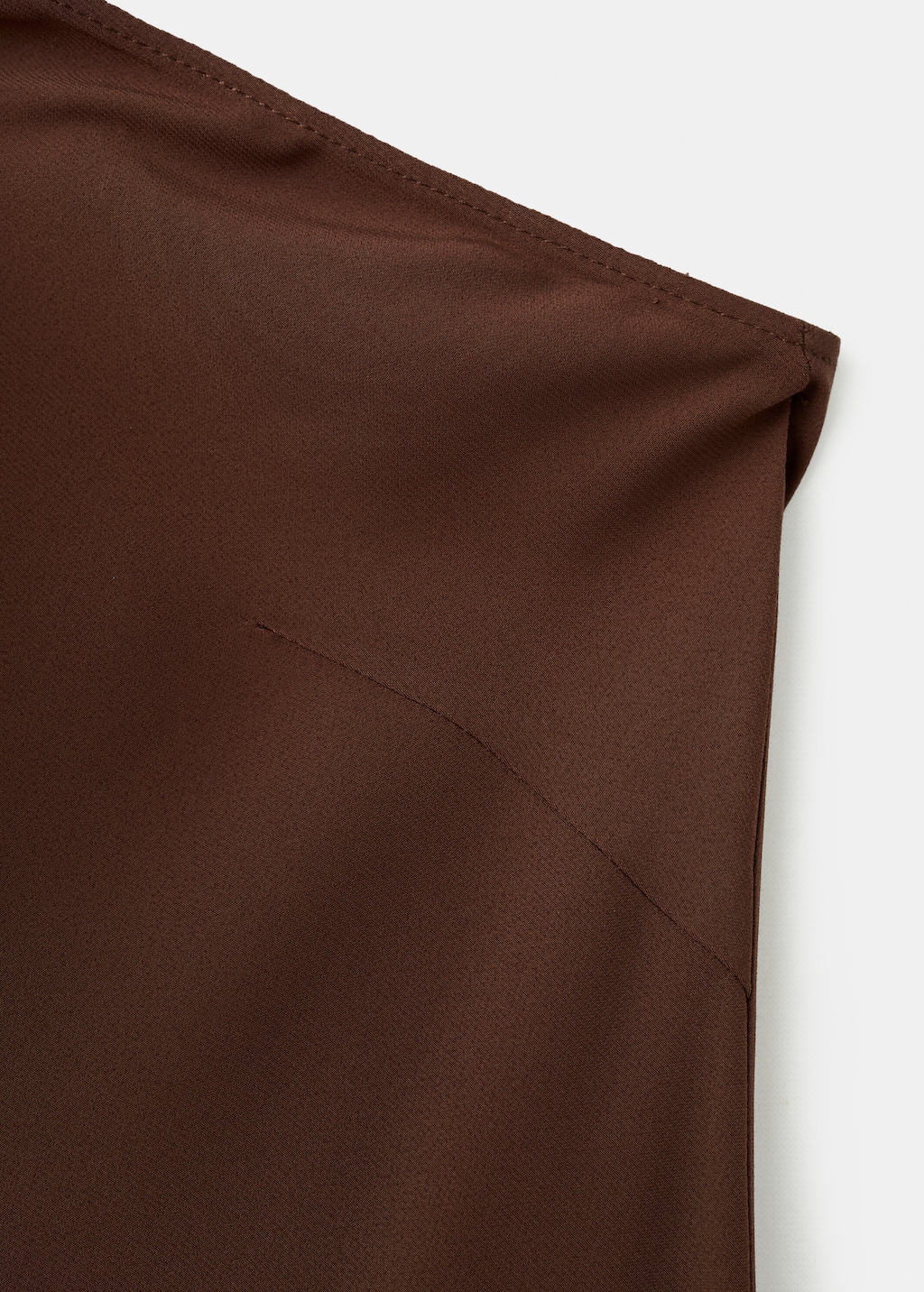 Asymmetrical dress with knot strap