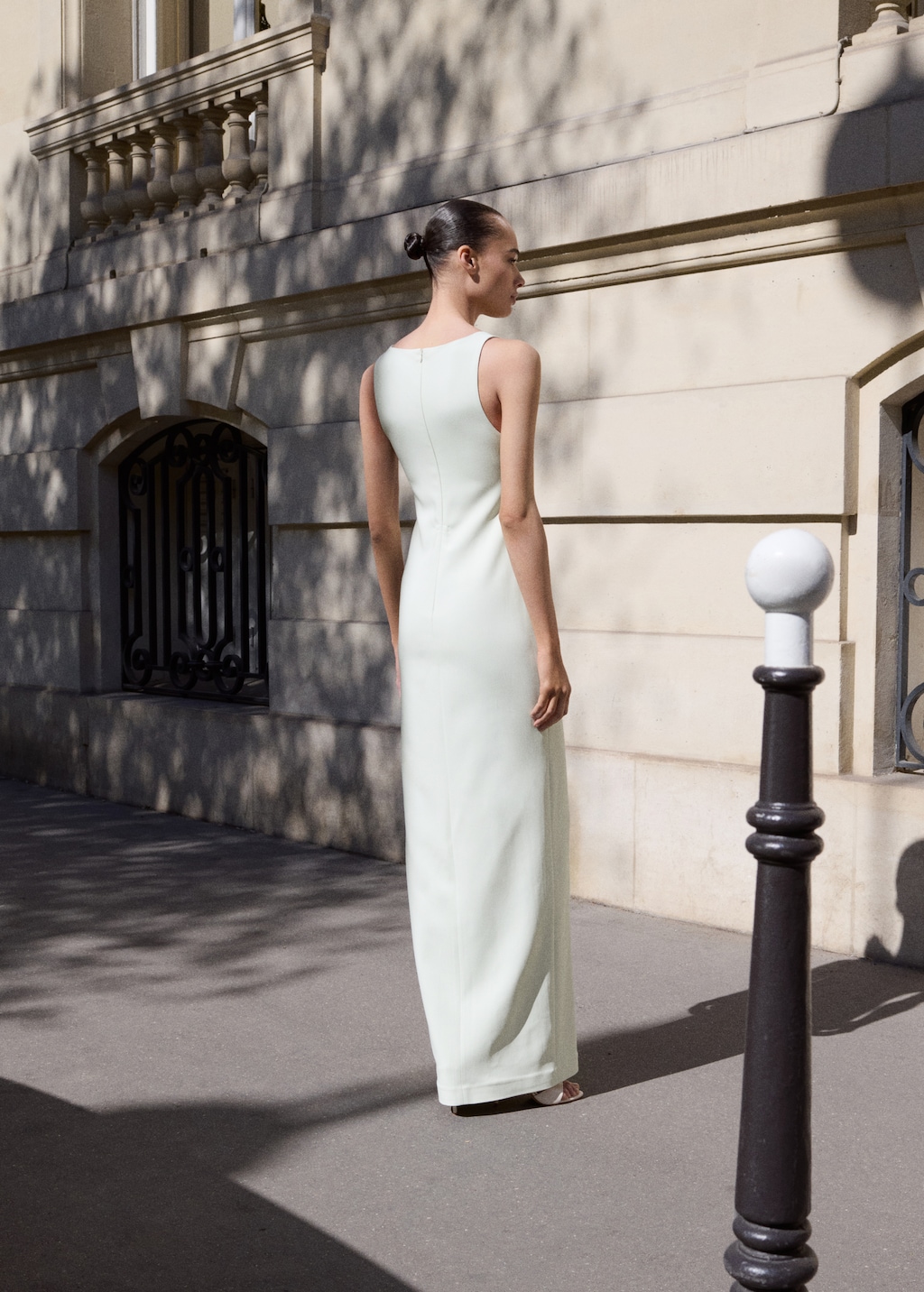 Floral dress with slit detail