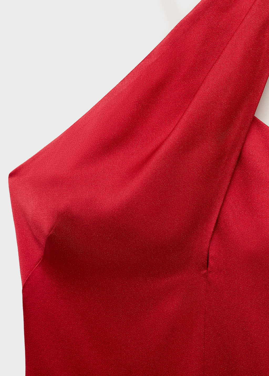 Cross-neckline slit dress