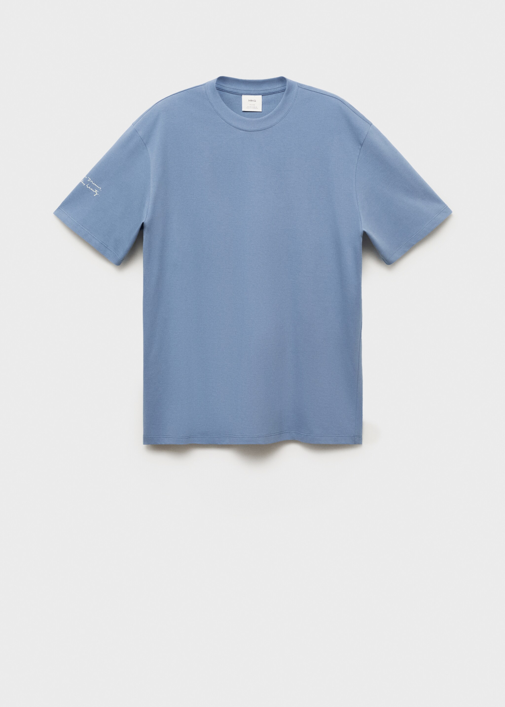 T-shirt met bedrukte patch - Artikel zonder model