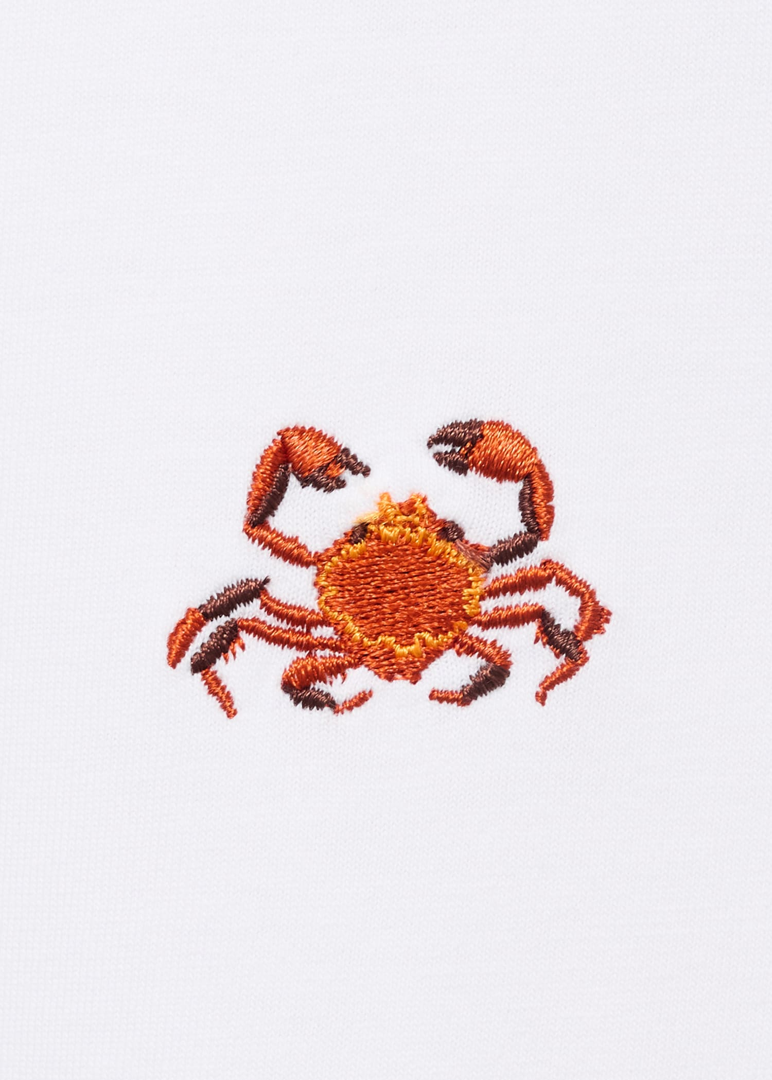 100% cotton t-shirt with embroidered detail - Details of the article 0