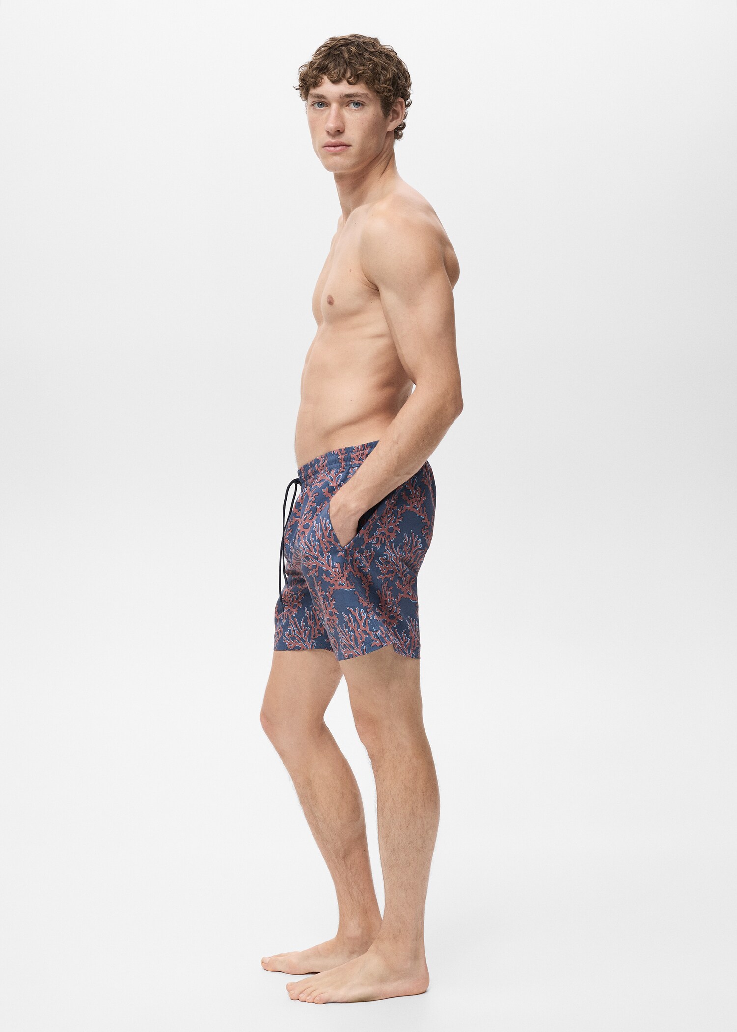 Swimsuit with coral print - Details of the article 2