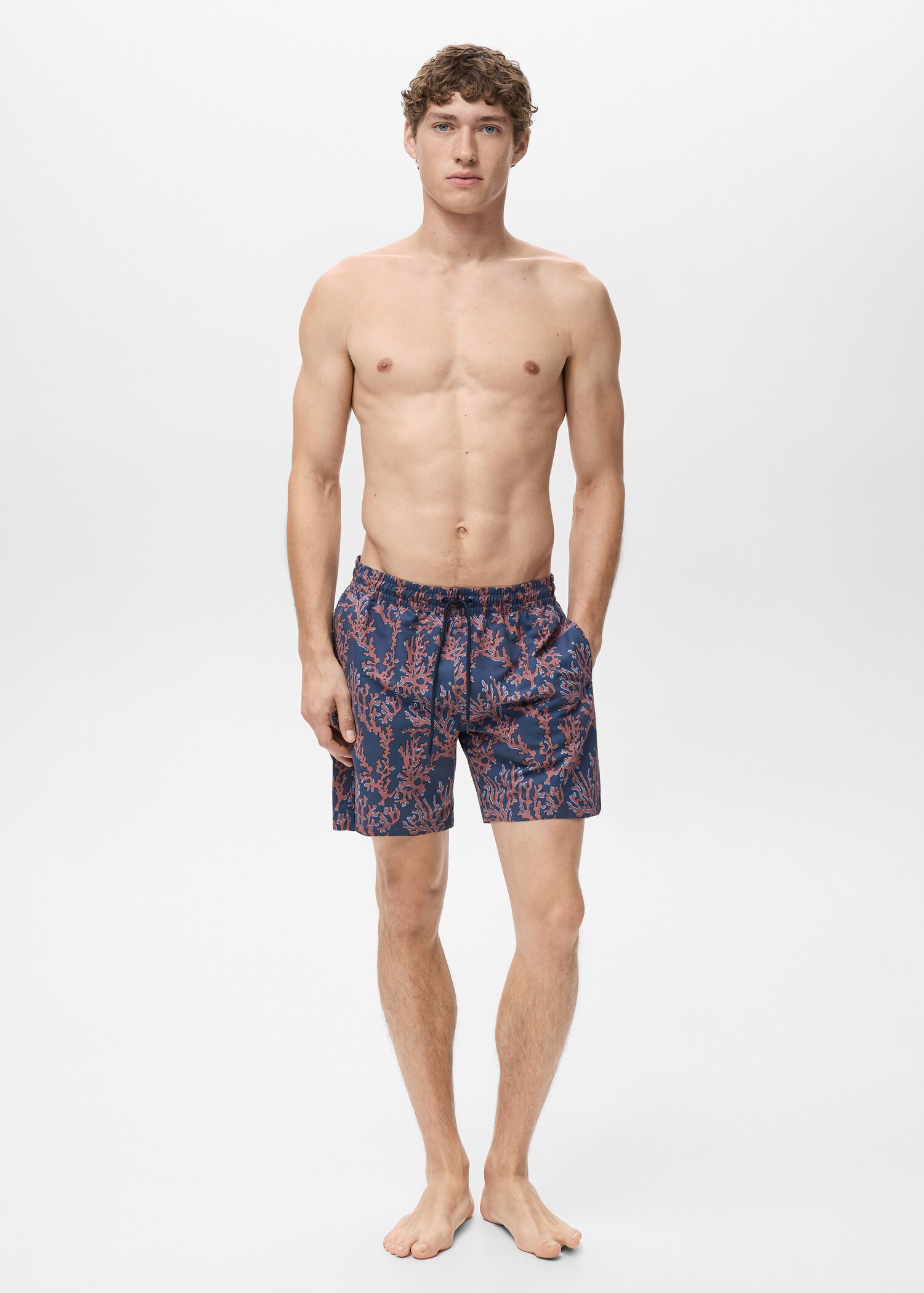 Swimsuit with coral print - Details of the article 4