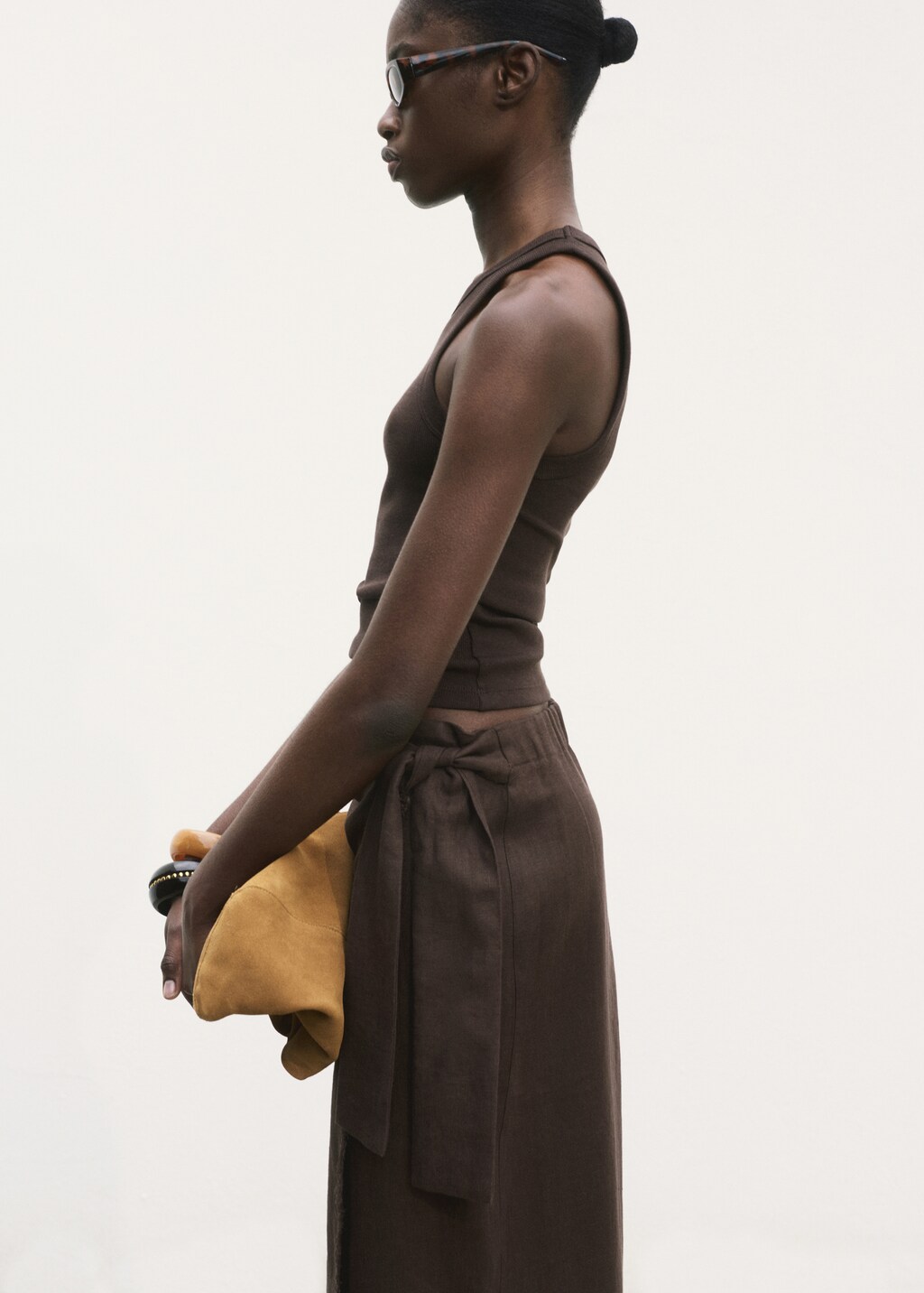 Linen sarong skirt - image 4