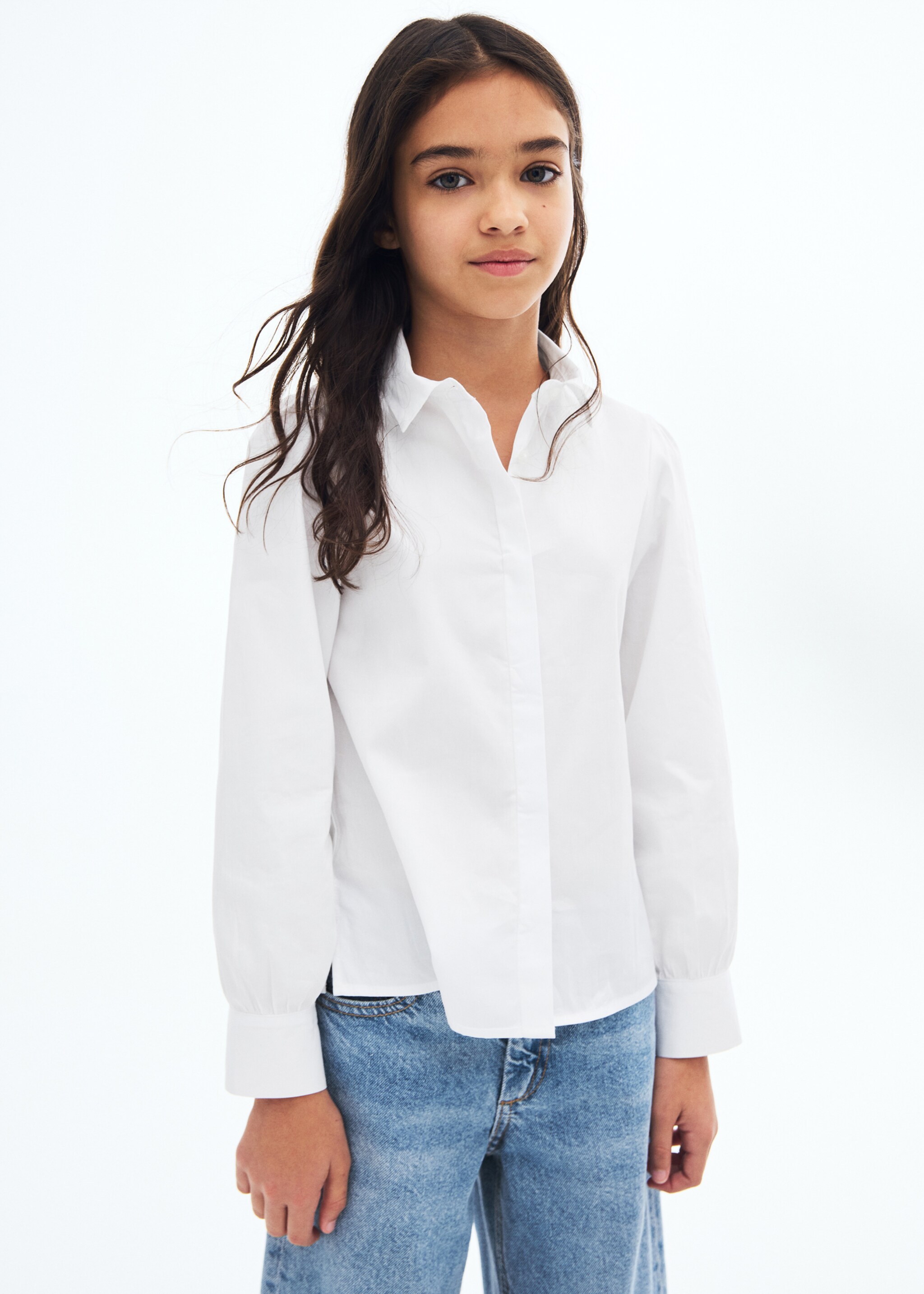Cotton long shirt - Medium plane