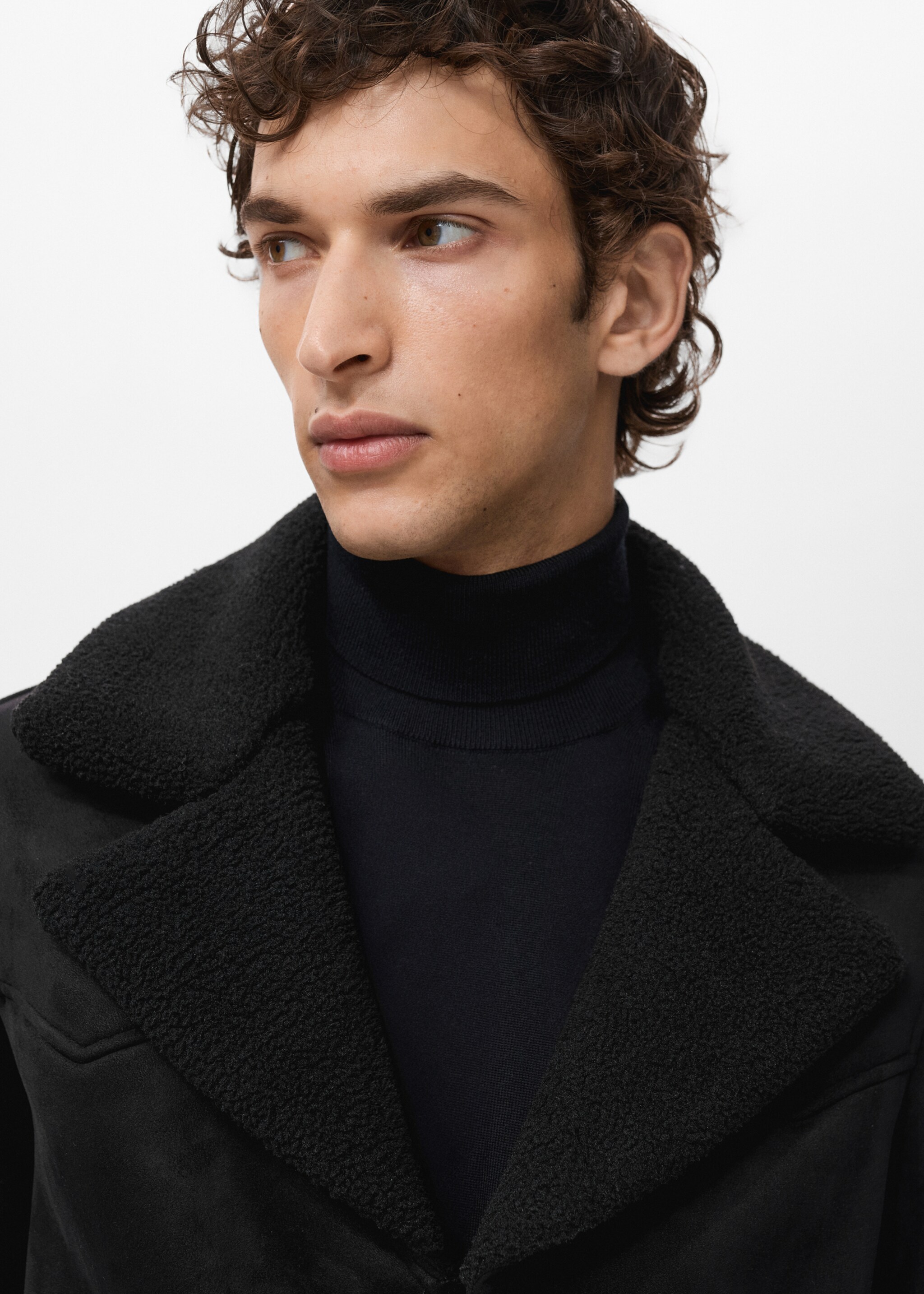 Blouson double face moutonné - Détail de l'article 1, Noir. Ref: 17011520-00.