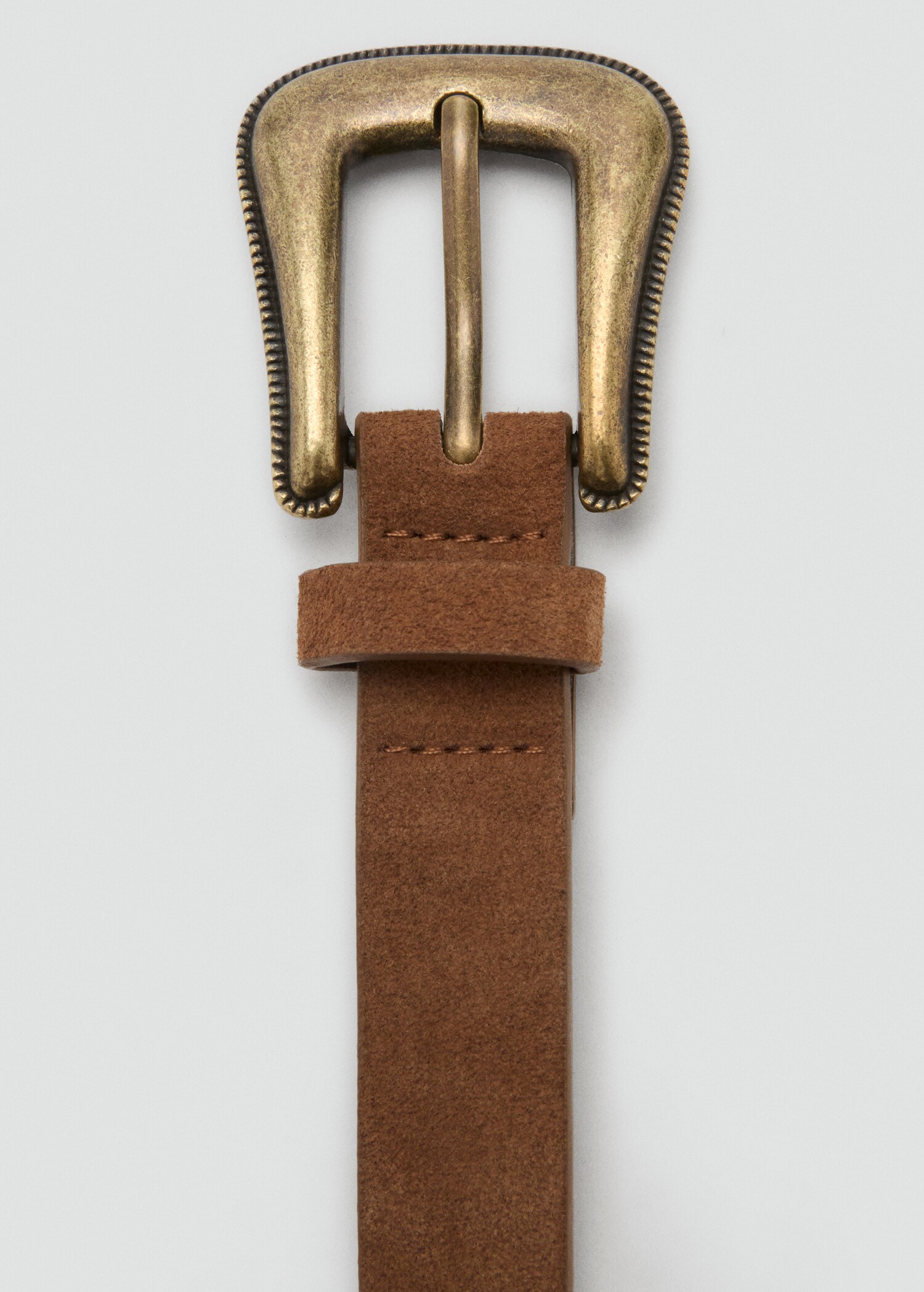 Studded leather belt - Medium plane