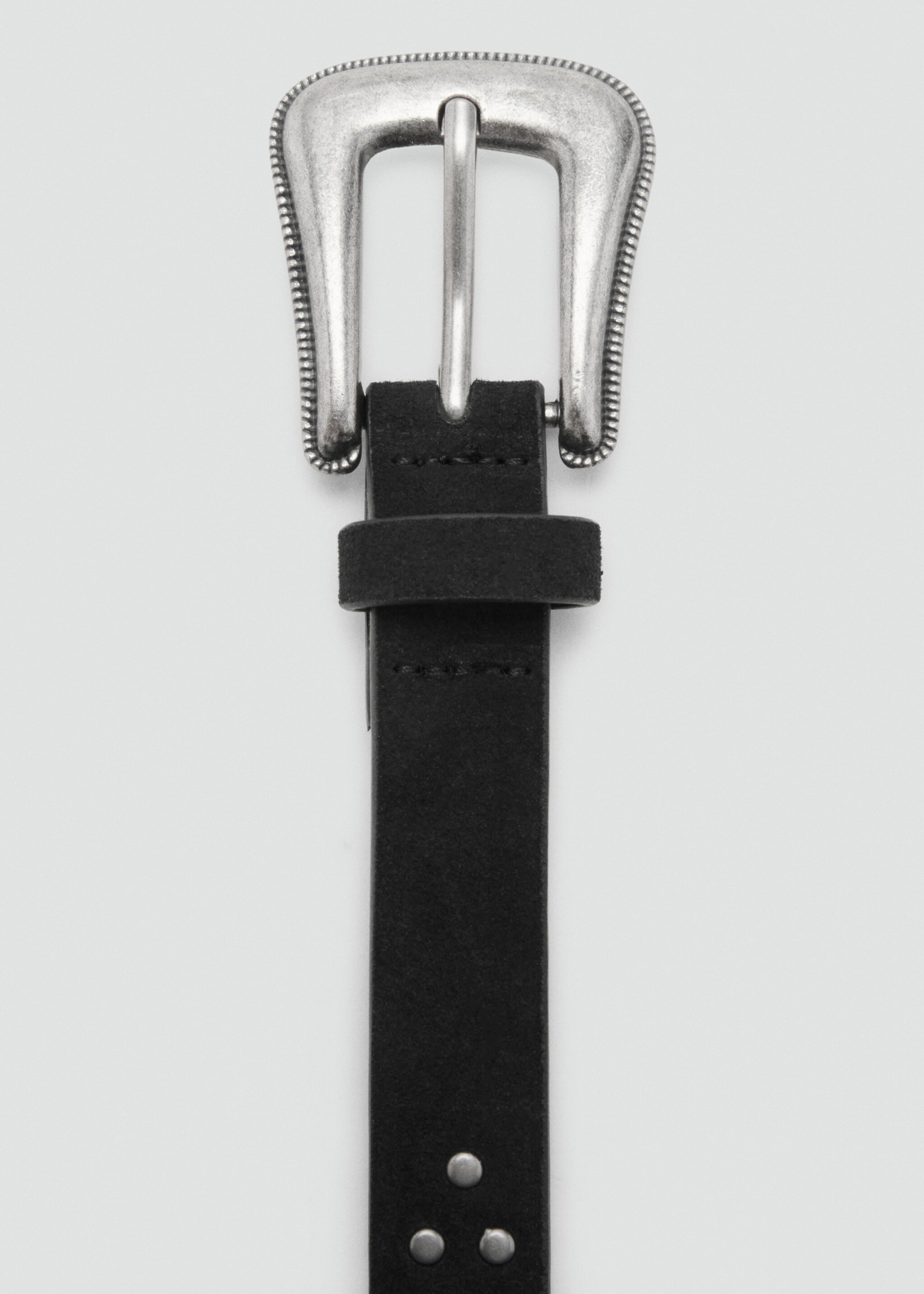 Studded leather belt - Medium plane