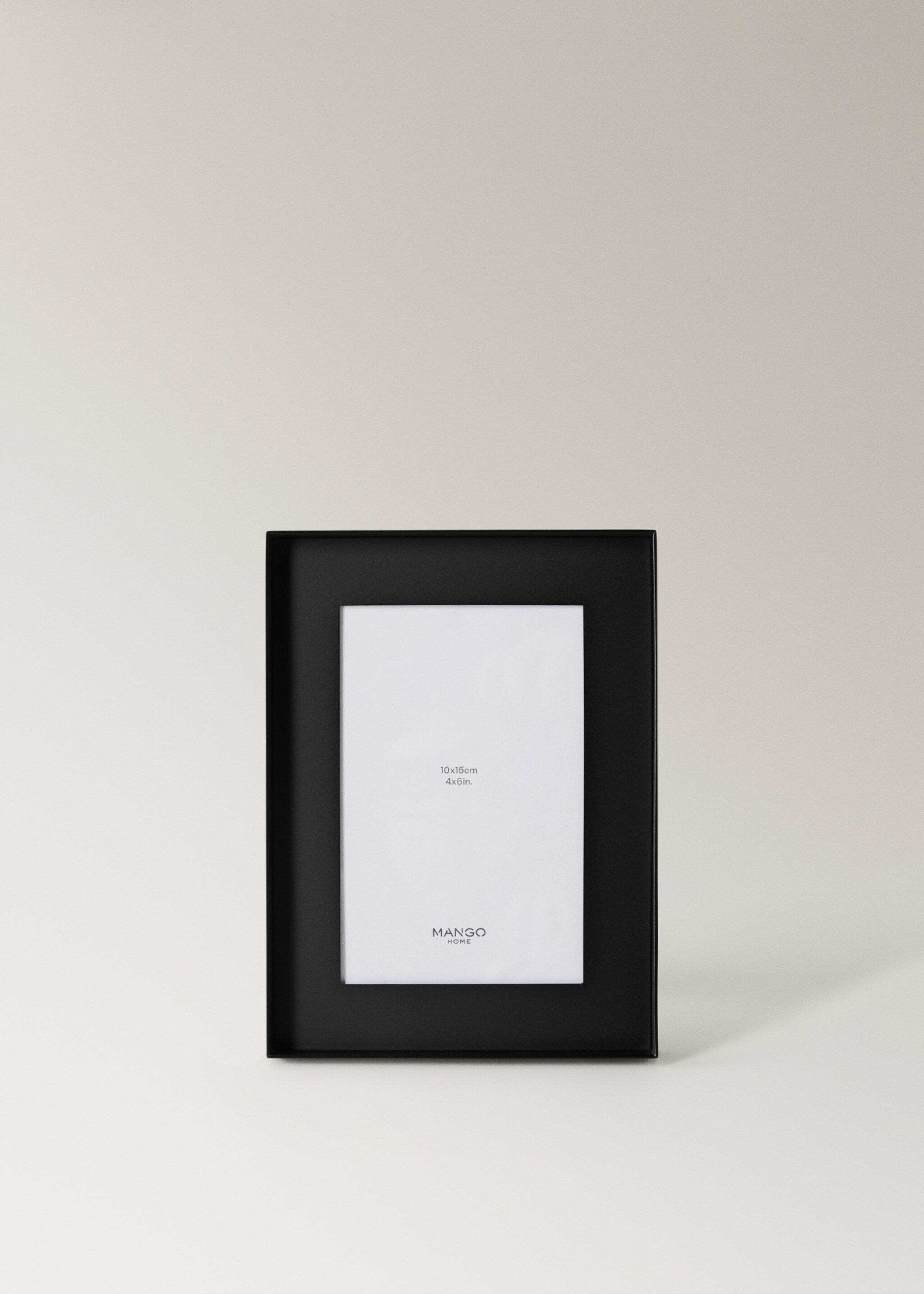 Medium plain rectangular frame with base - Article without model, Black. Ref: 17011540-00.