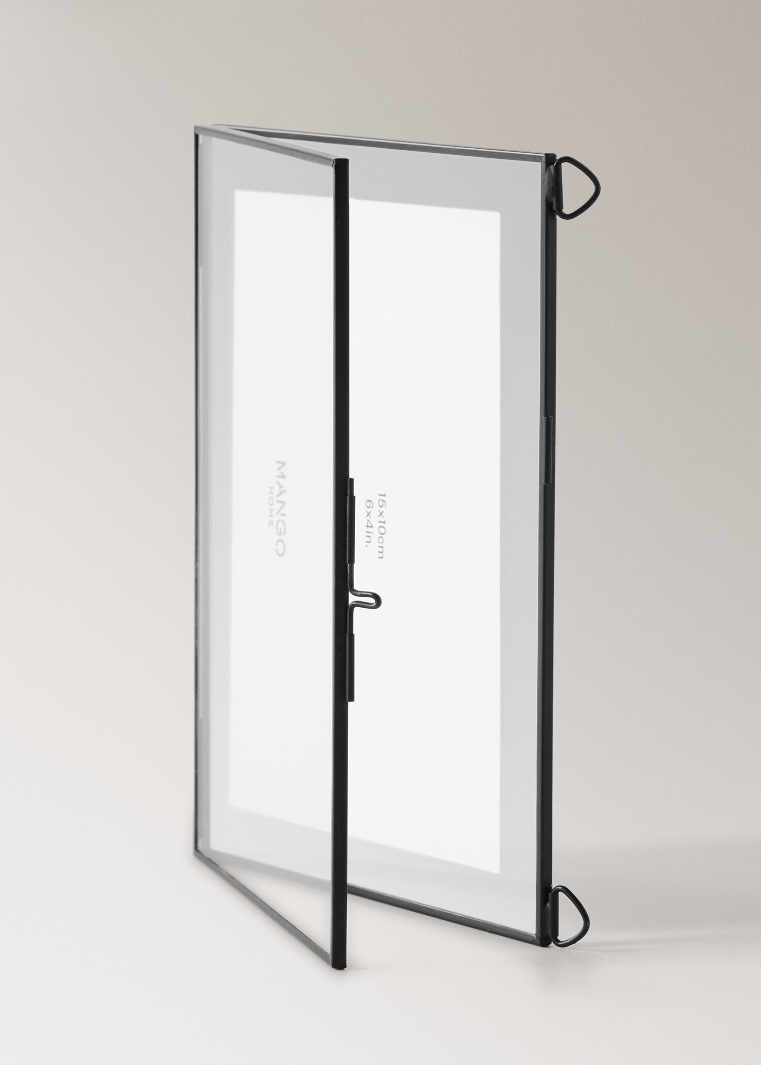 Rectangular frame with metal edge - Details of the article 1
