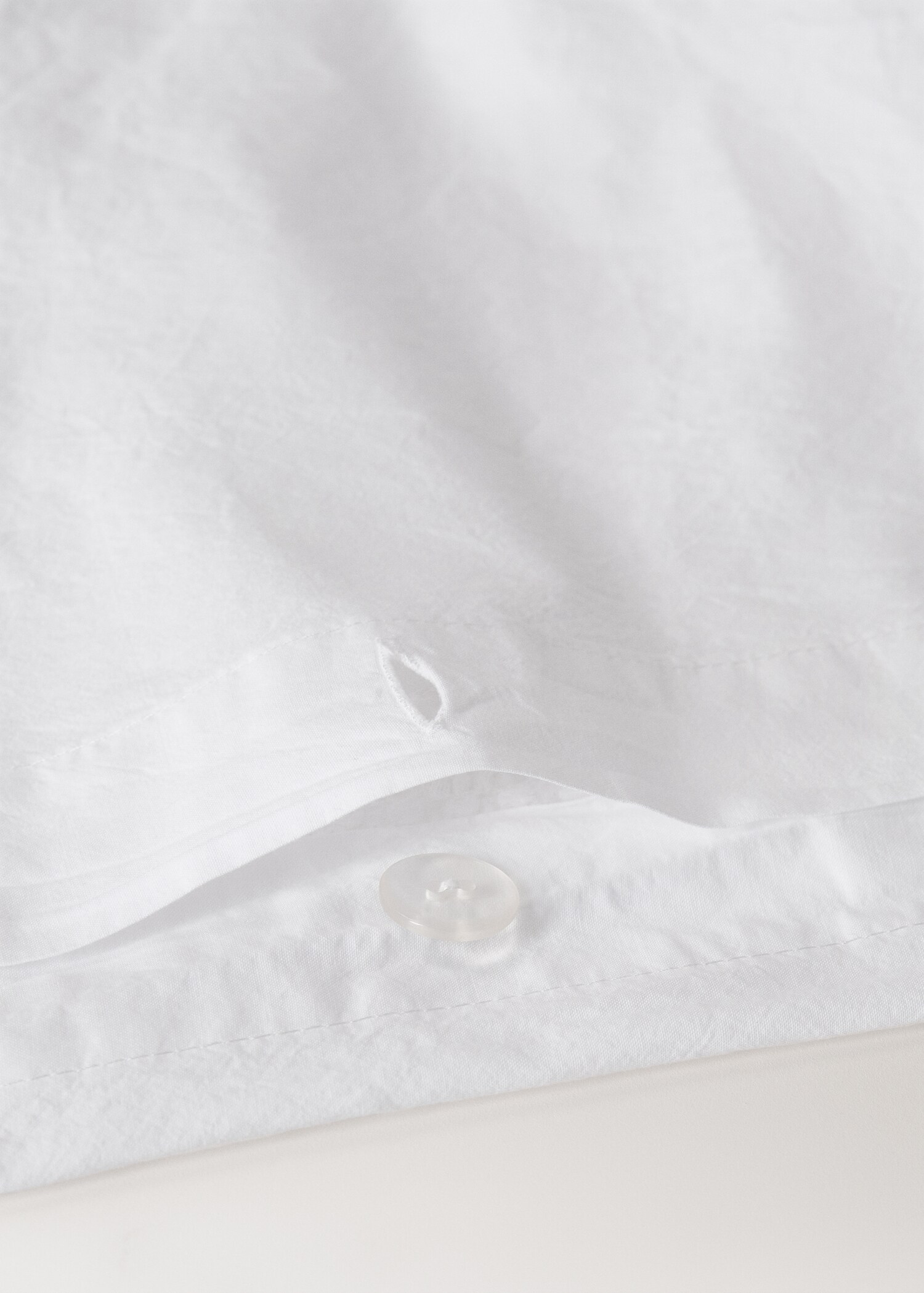 Bettbezug aus Baumwoll-Perkal in Waffel-Optik für 180/200 cm Bett - Detail des Artikels 1